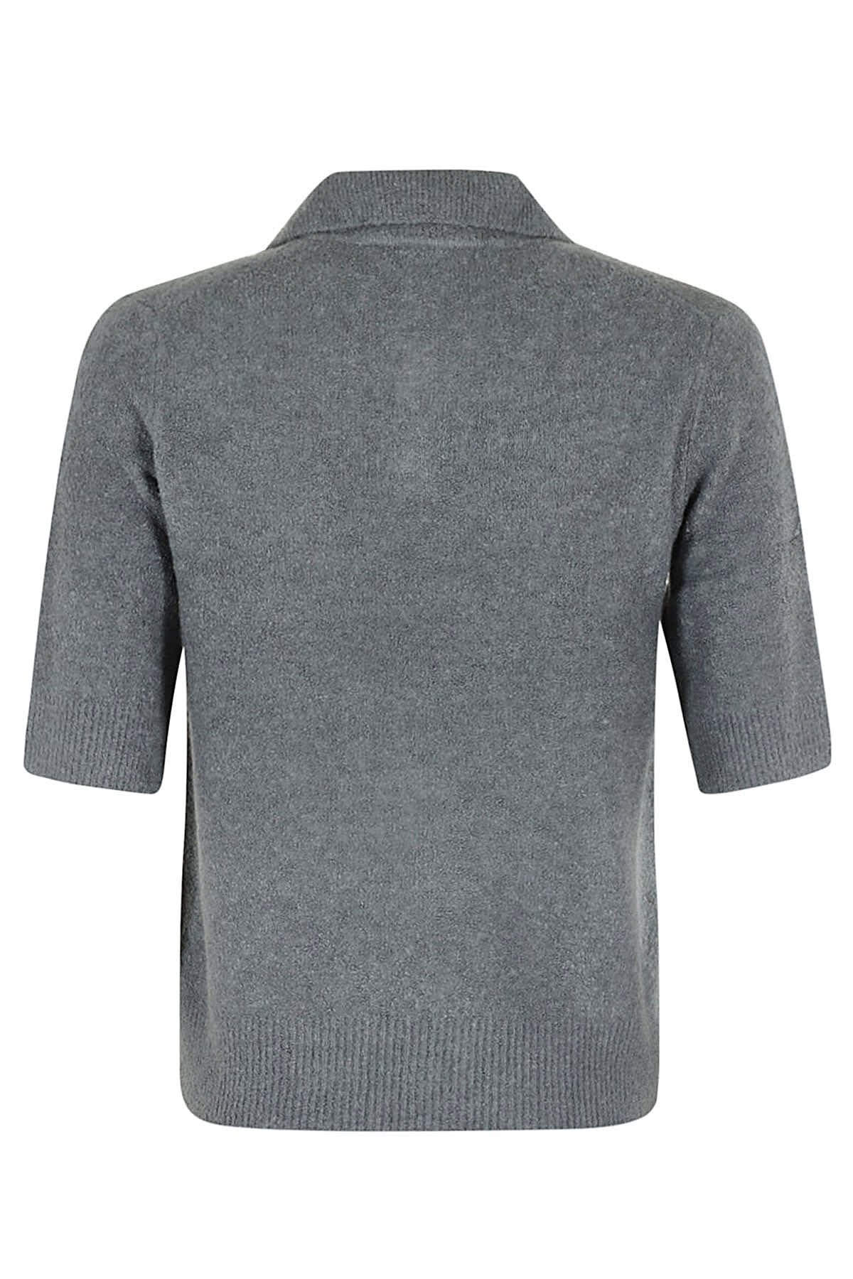 Shop Vince Soft Boucle Ss Polo In Lst Lake Stone