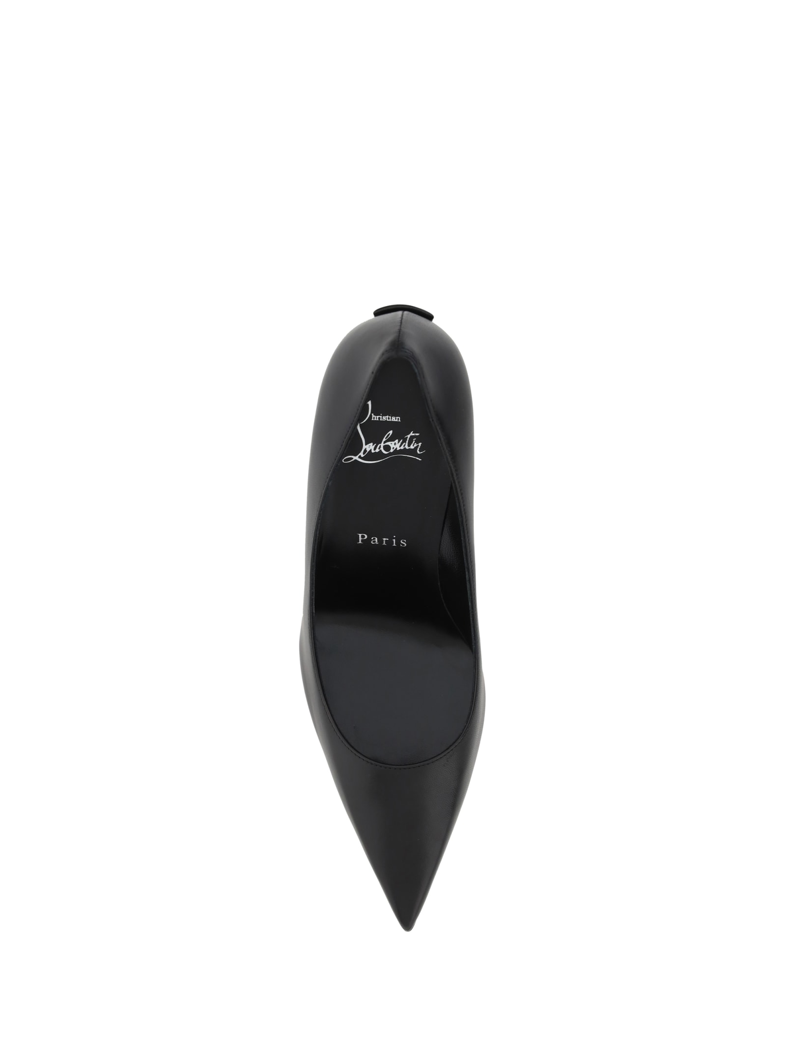 Christian Louboutin Condorapik 100 Patent Leather Pumps In Black/lin Black