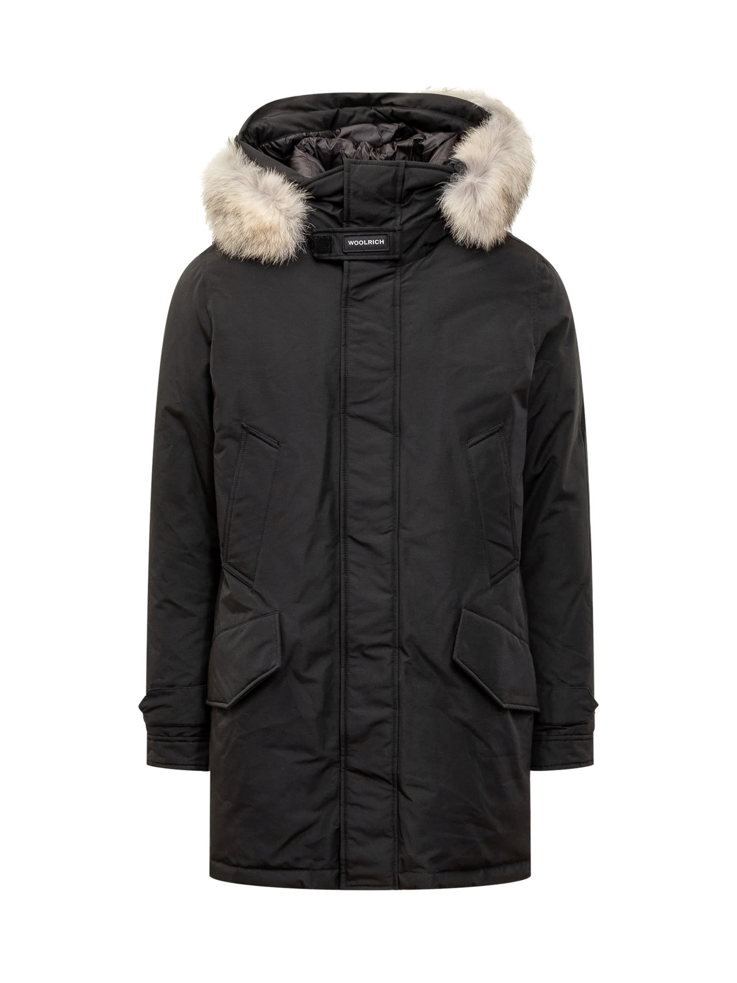 Shop Woolrich Polar High Parka In Nero