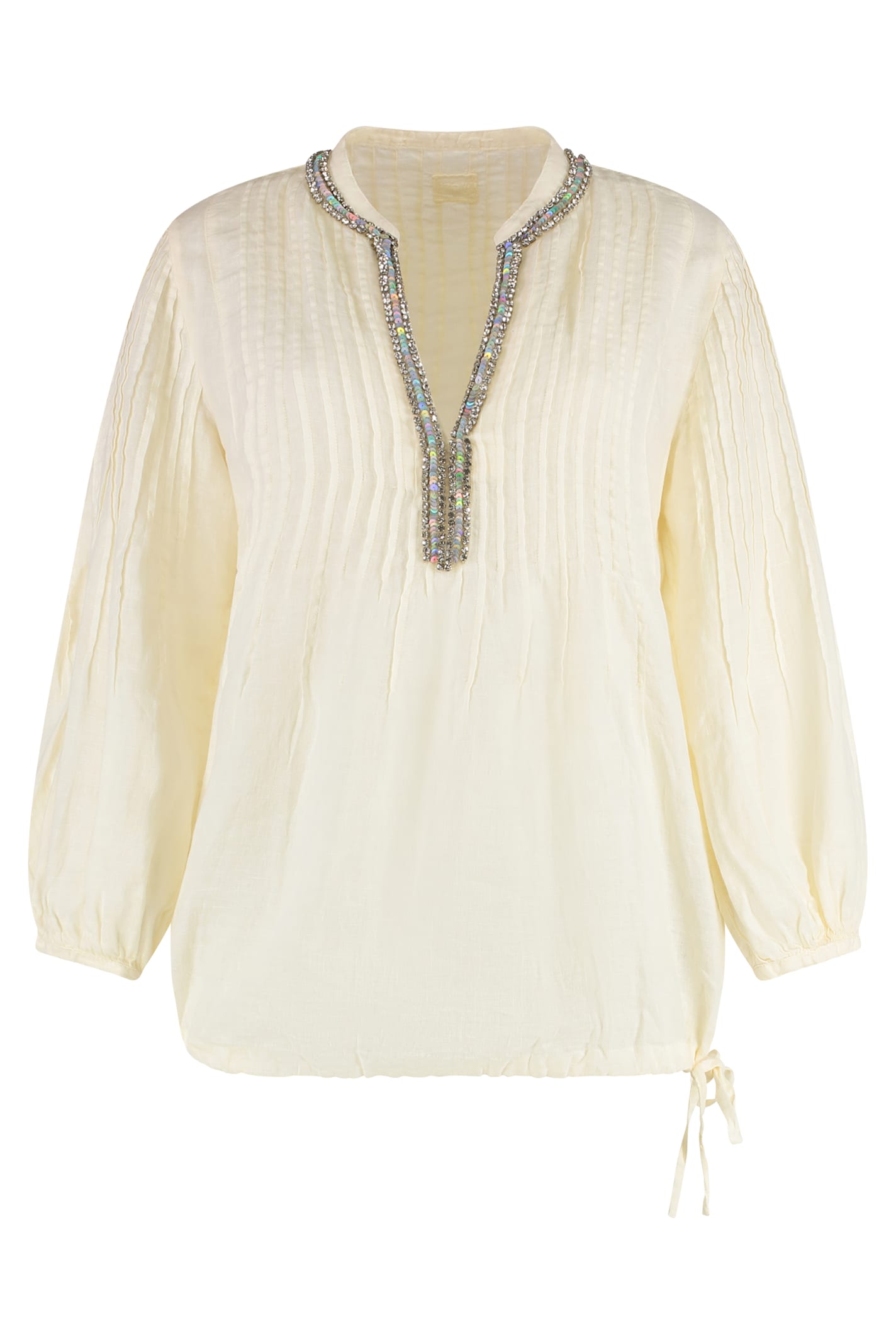 120% LINO LINEN BLOUSE