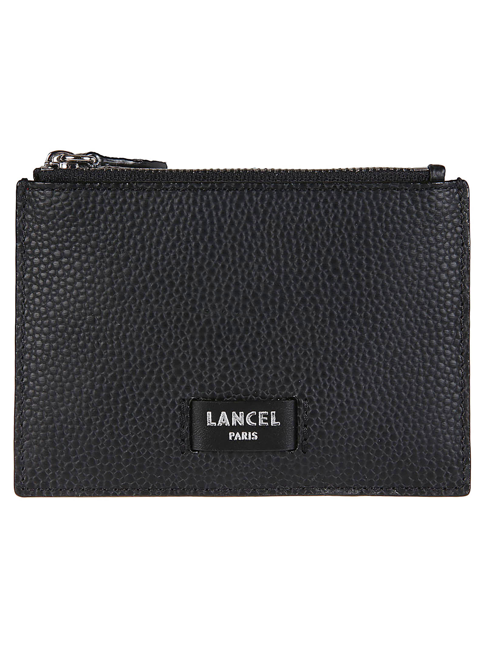 Shop Lancel Ninon De Large Zip Credit Card Holder In Noir