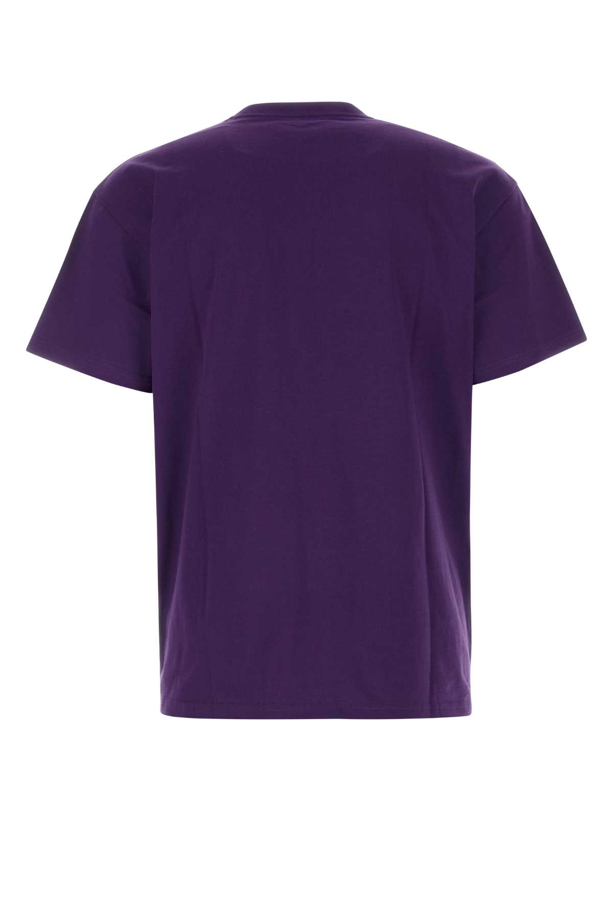 Carhartt Purple Cotton S/s Chasse T-shirt In Gold