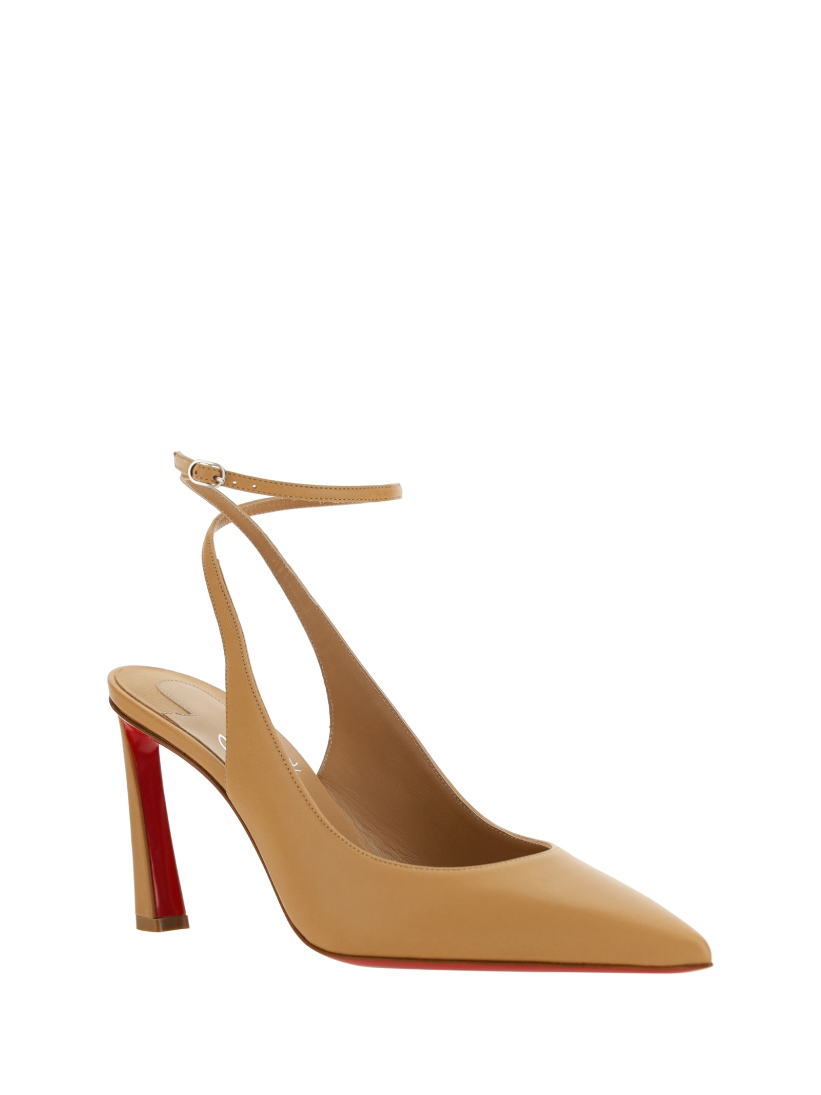Shop Christian Louboutin Condora Strap Pumps In Toffee/lin Toffee