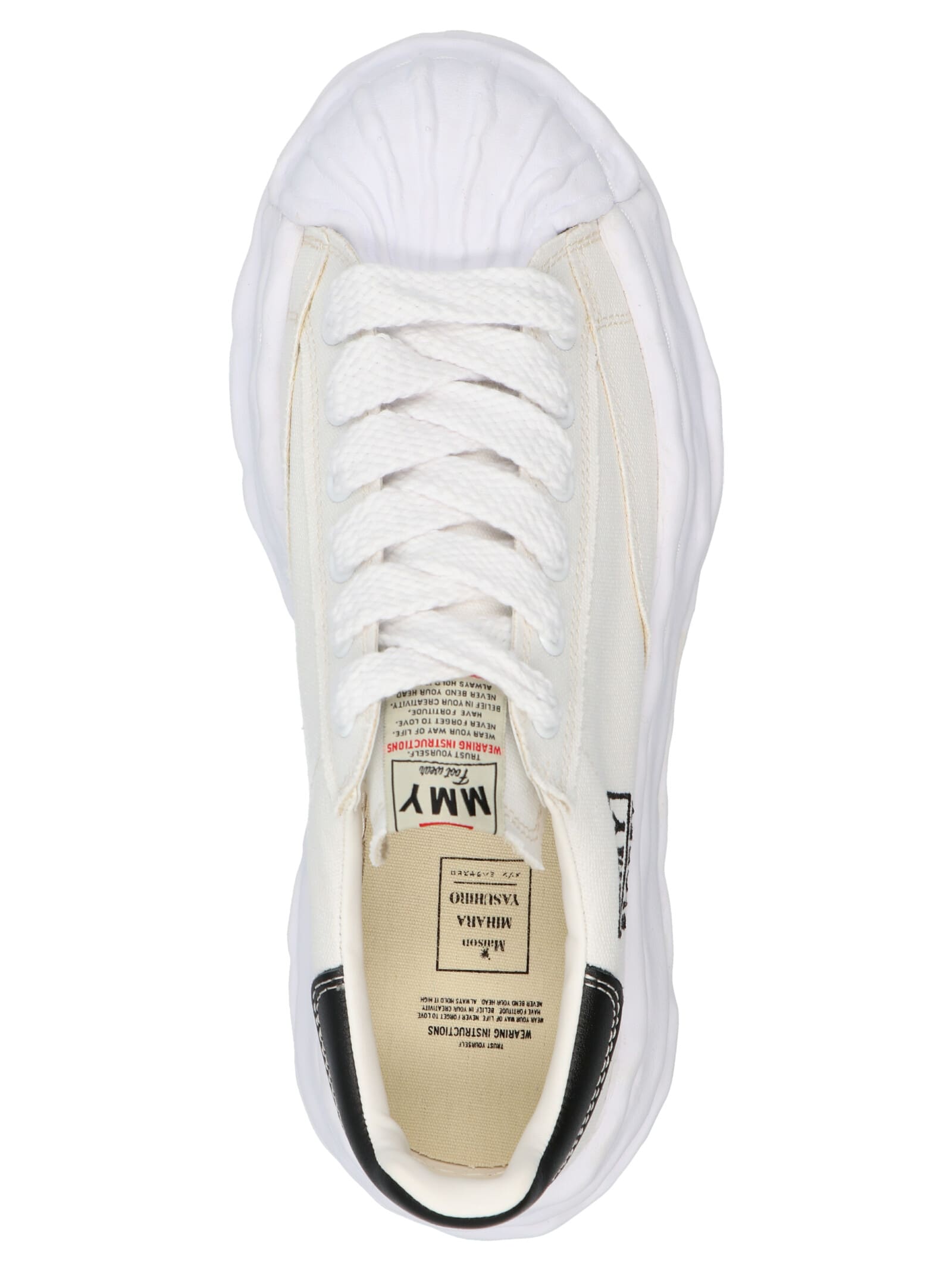 Shop Miharayasuhiro Blakey Sneakers In White