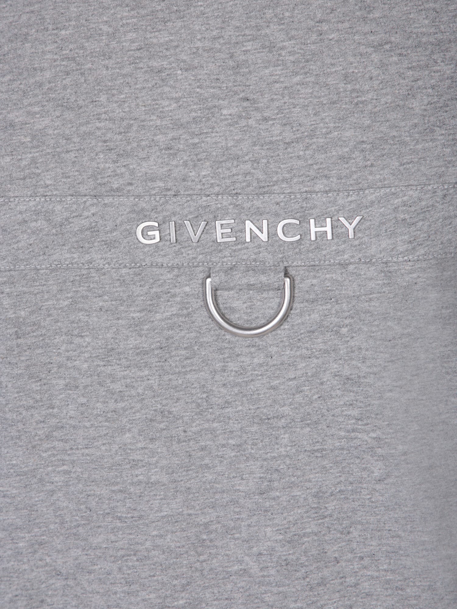 Shop Givenchy Hardware Grey T-shirt