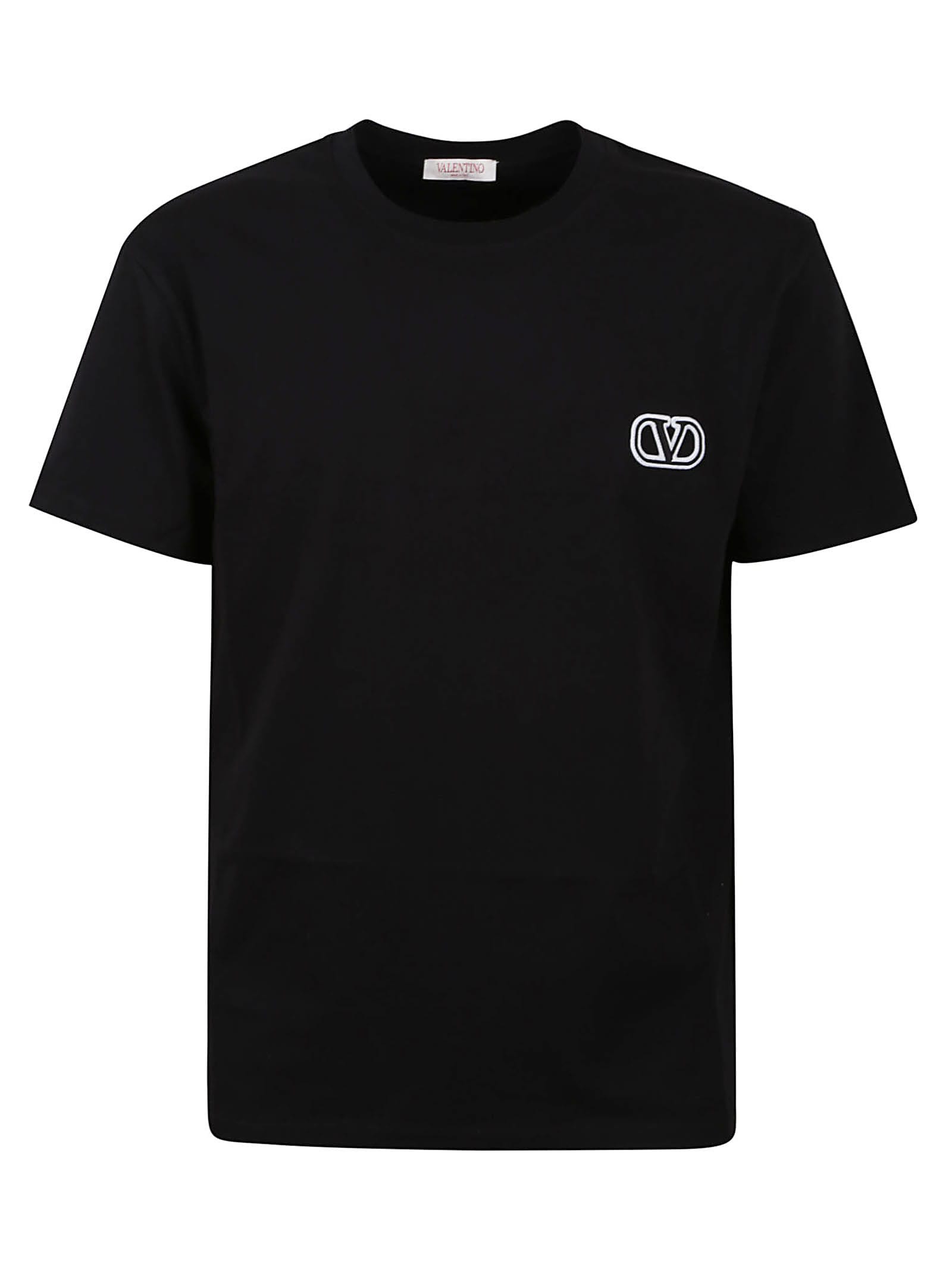 Shop Valentino T-shirt Jersey Print Vltn In Black