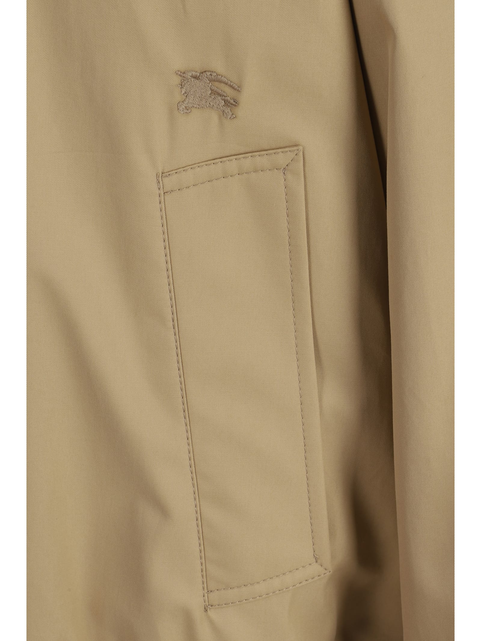 Shop Burberry Jacket In Flax