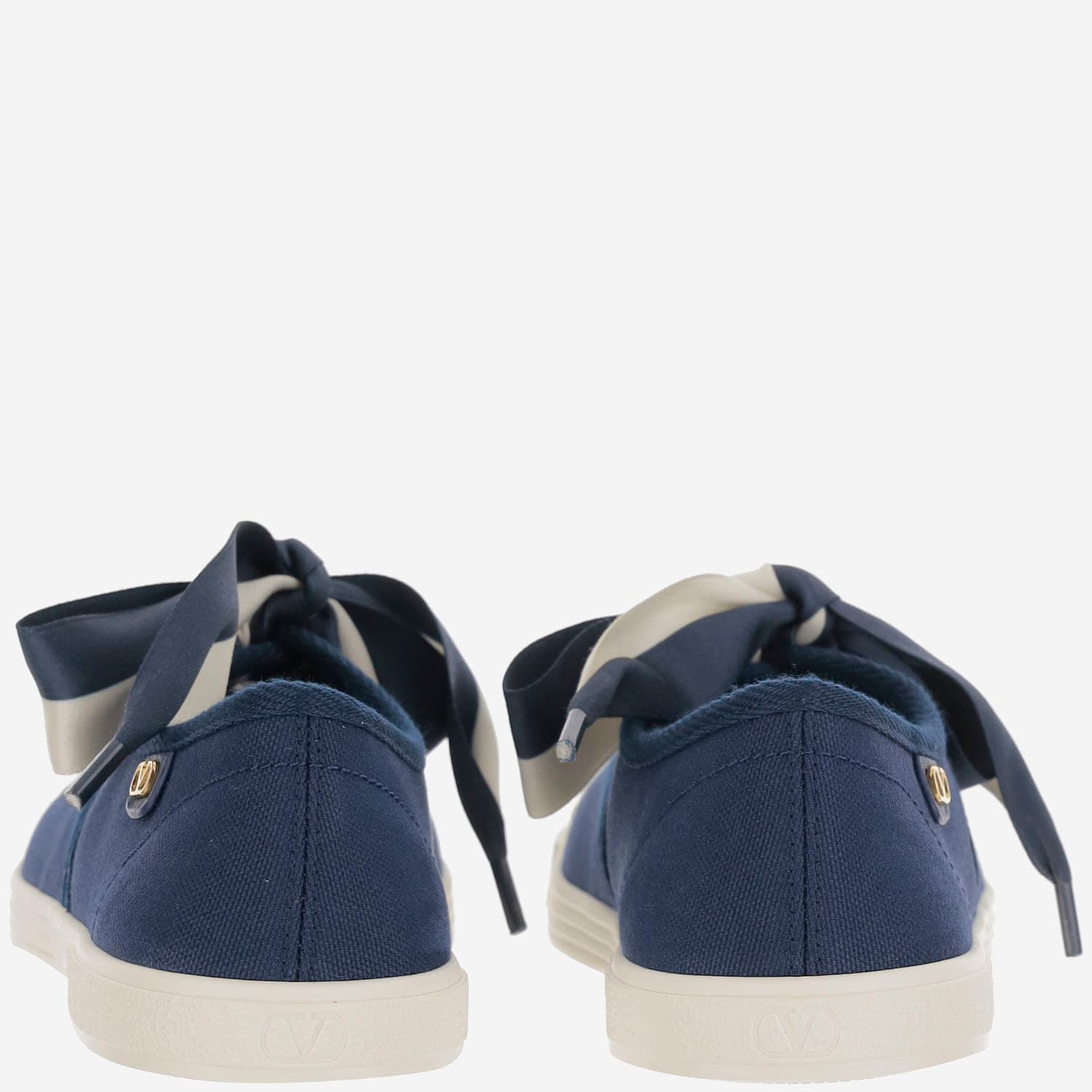 Valentino Bay By Bay Canvas Ballerina Sneaker In Blue