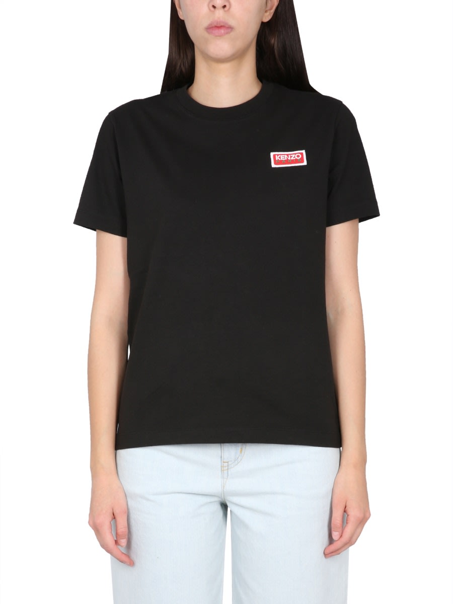 Shop Kenzo T-shirt With Logo In Black