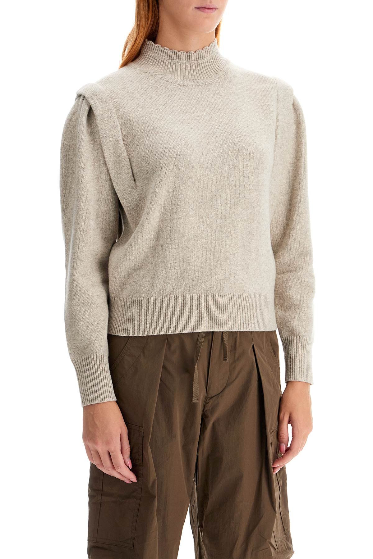 Shop Marant Etoile Lucile Sweater In Light Grey (grey)