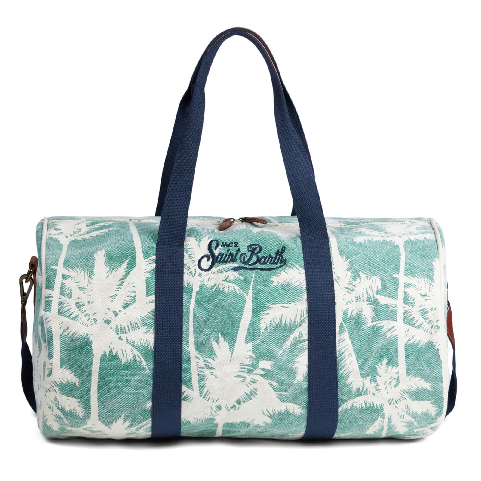MC2 SAINT BARTH TRAVEL DUFFEL BAG WITH PALMS PRINT