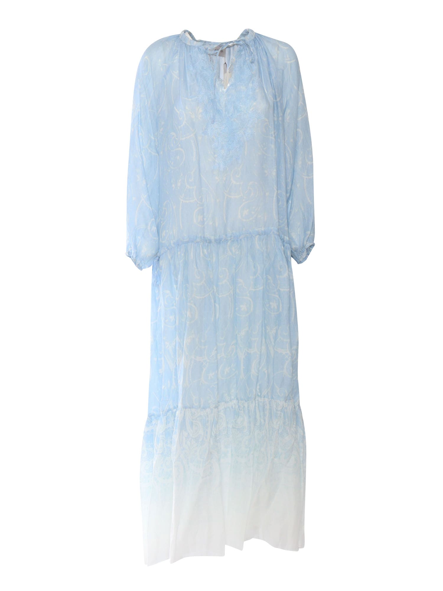 Long Shaded Light Blue Dress