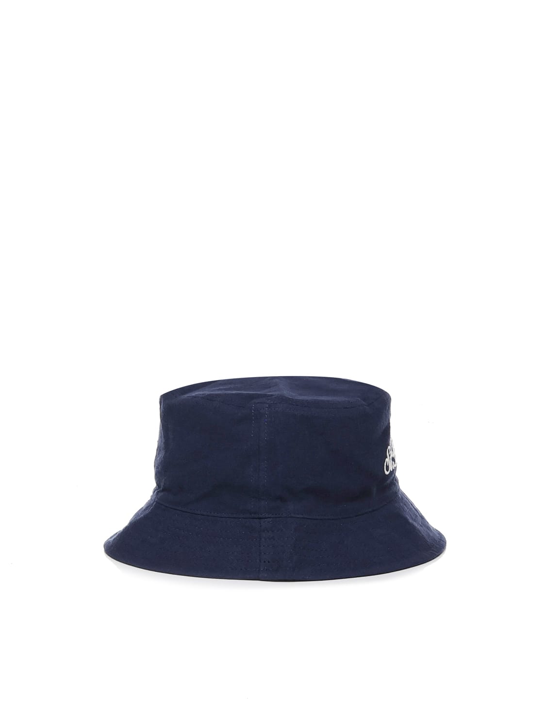 Mc2 Saint Barth Bucket Hat In Linen And Cotton Blend In Blue