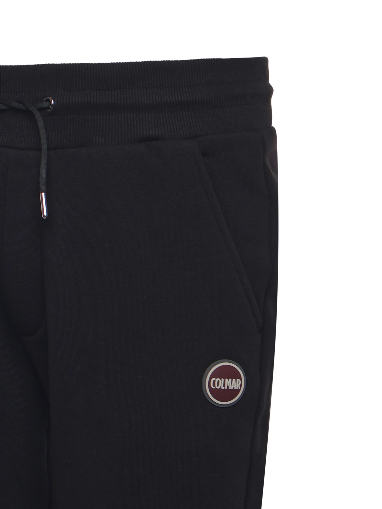 Colmar Logo-patch Cuffed Track Pants In Black