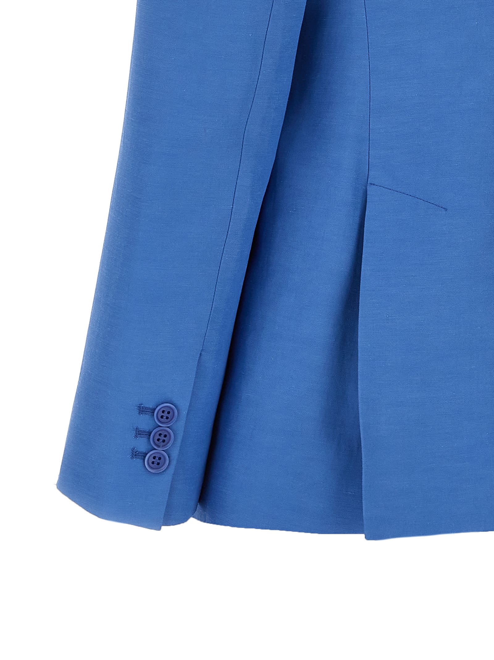 Shop P.a.r.o.s.h Single-breasted Blazer In Blue