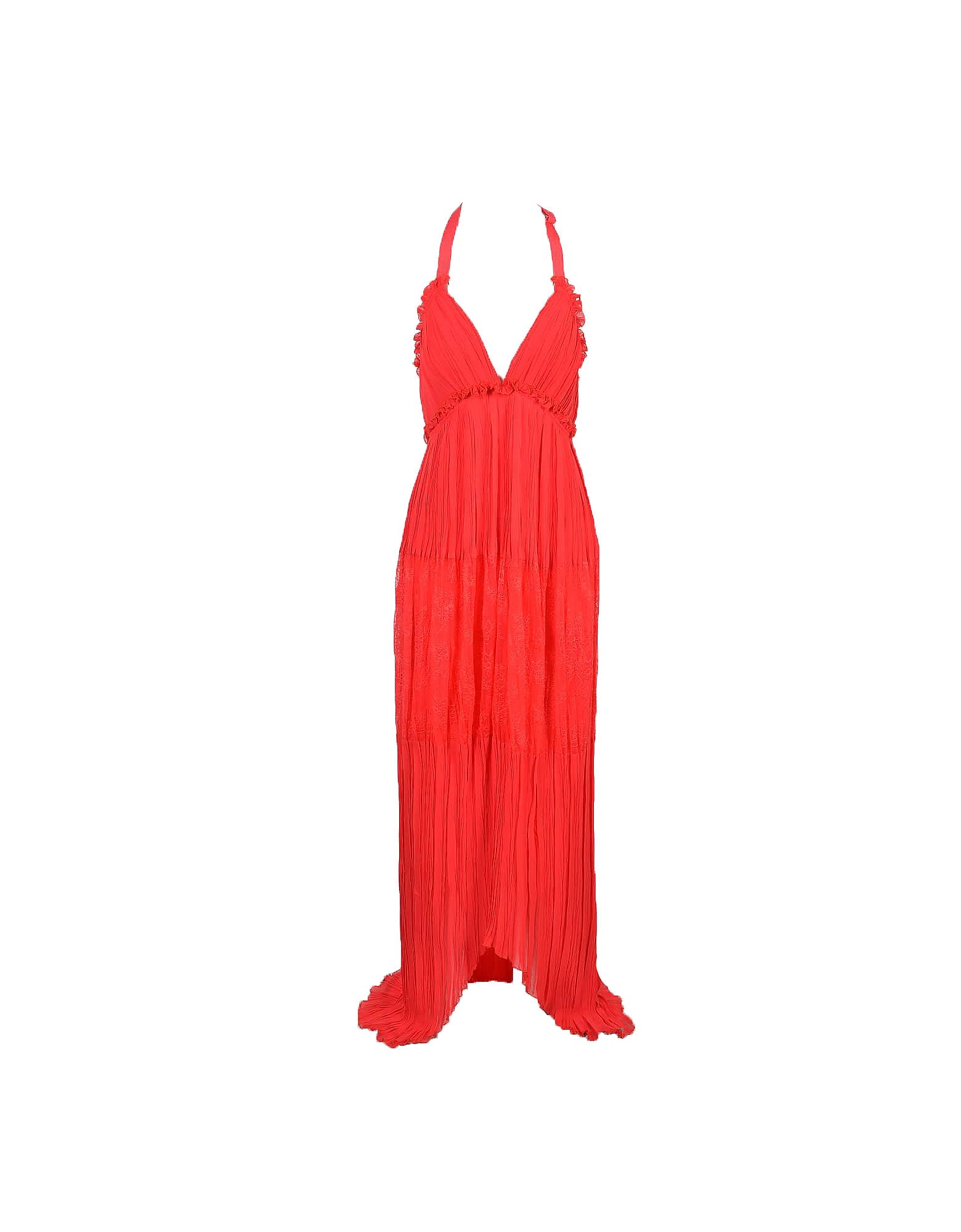 Ermanno Scervino Womens Red Dress