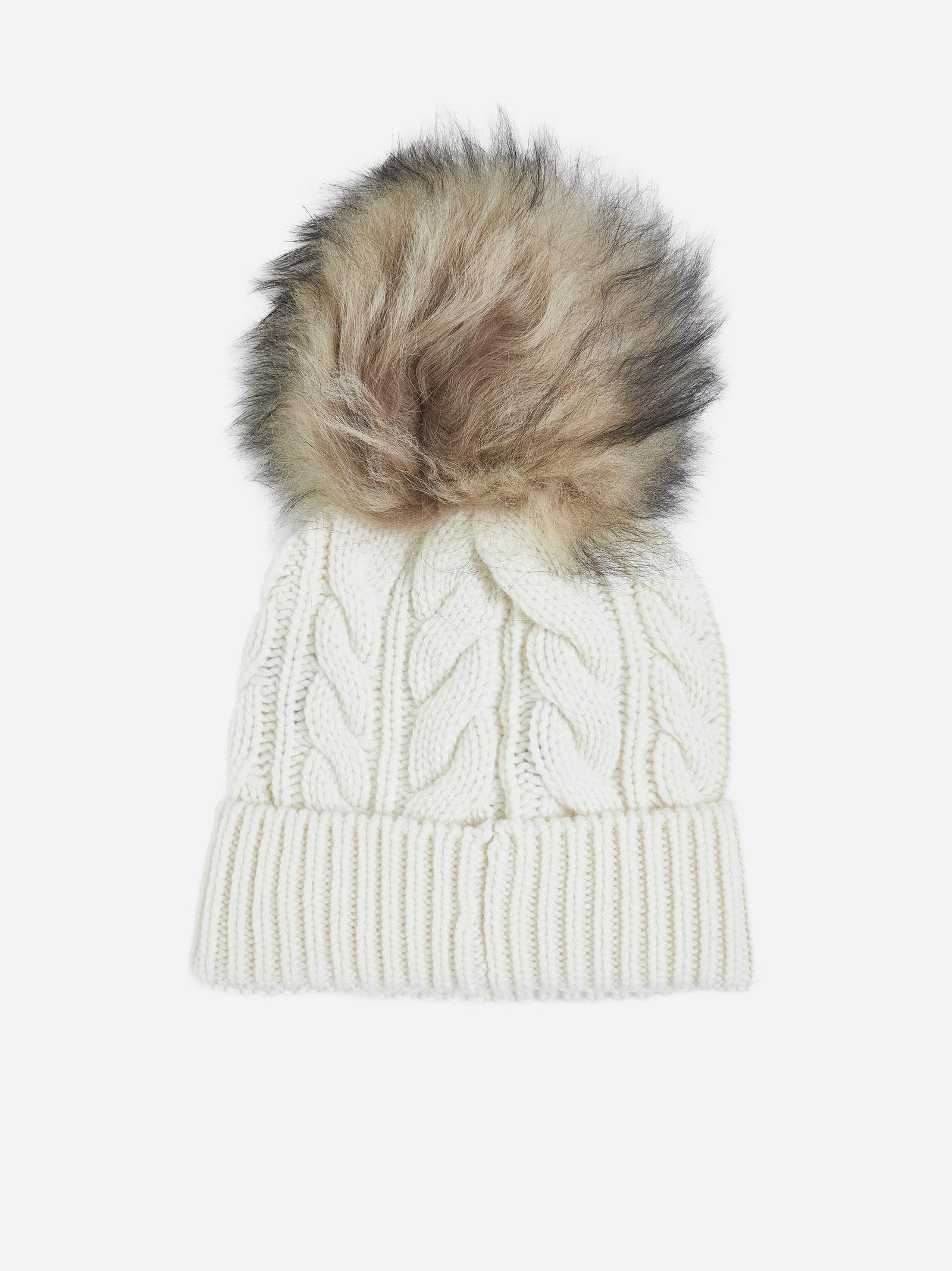 Shop Moncler Pompon Wool And Cashmere Beanie In White