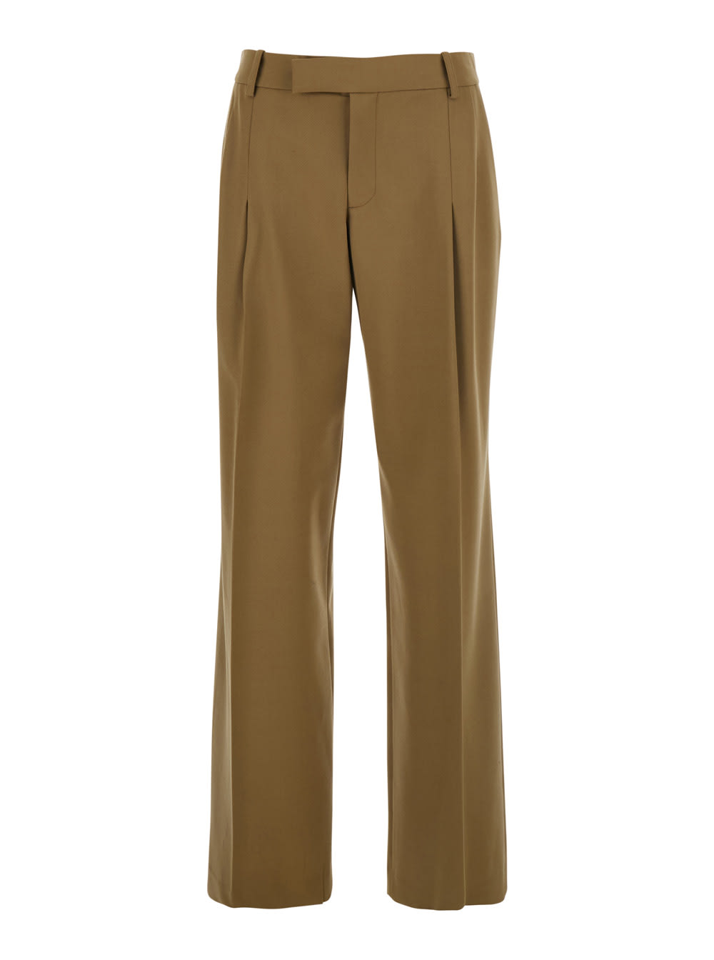 Federica Tosi Pleated-front Tailored Trousers In Sand