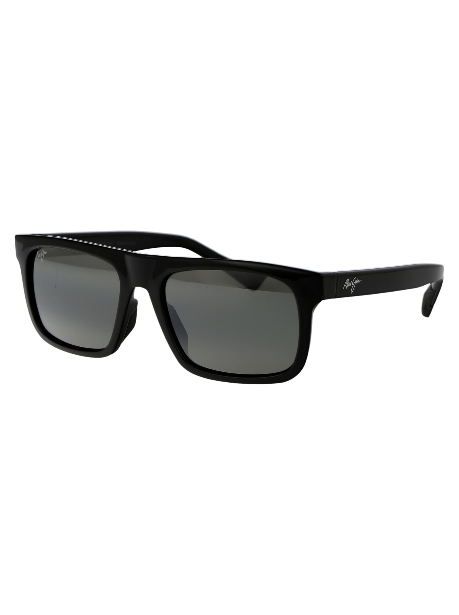 Shop Maui Jim Opio Sunglasses In 002 Grey Opio Shiny Black