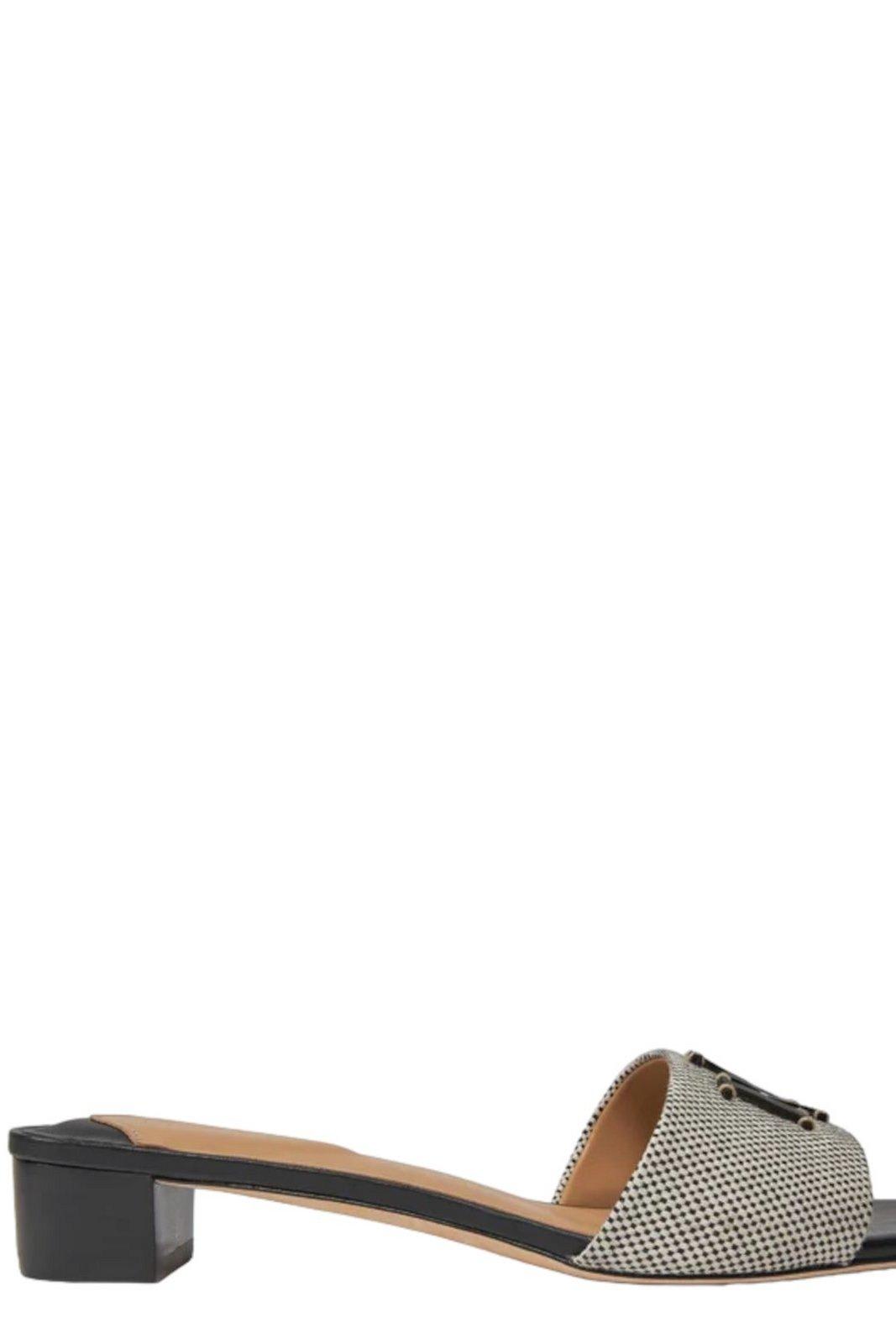 Logo Detailed Slip-on Sandals