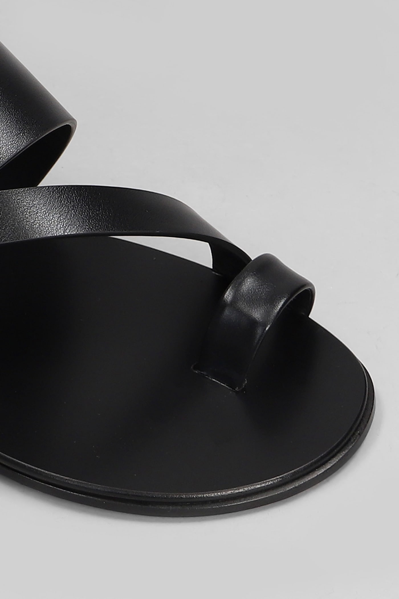 Shop Giuseppe Zanotti Sandals In Black Leather