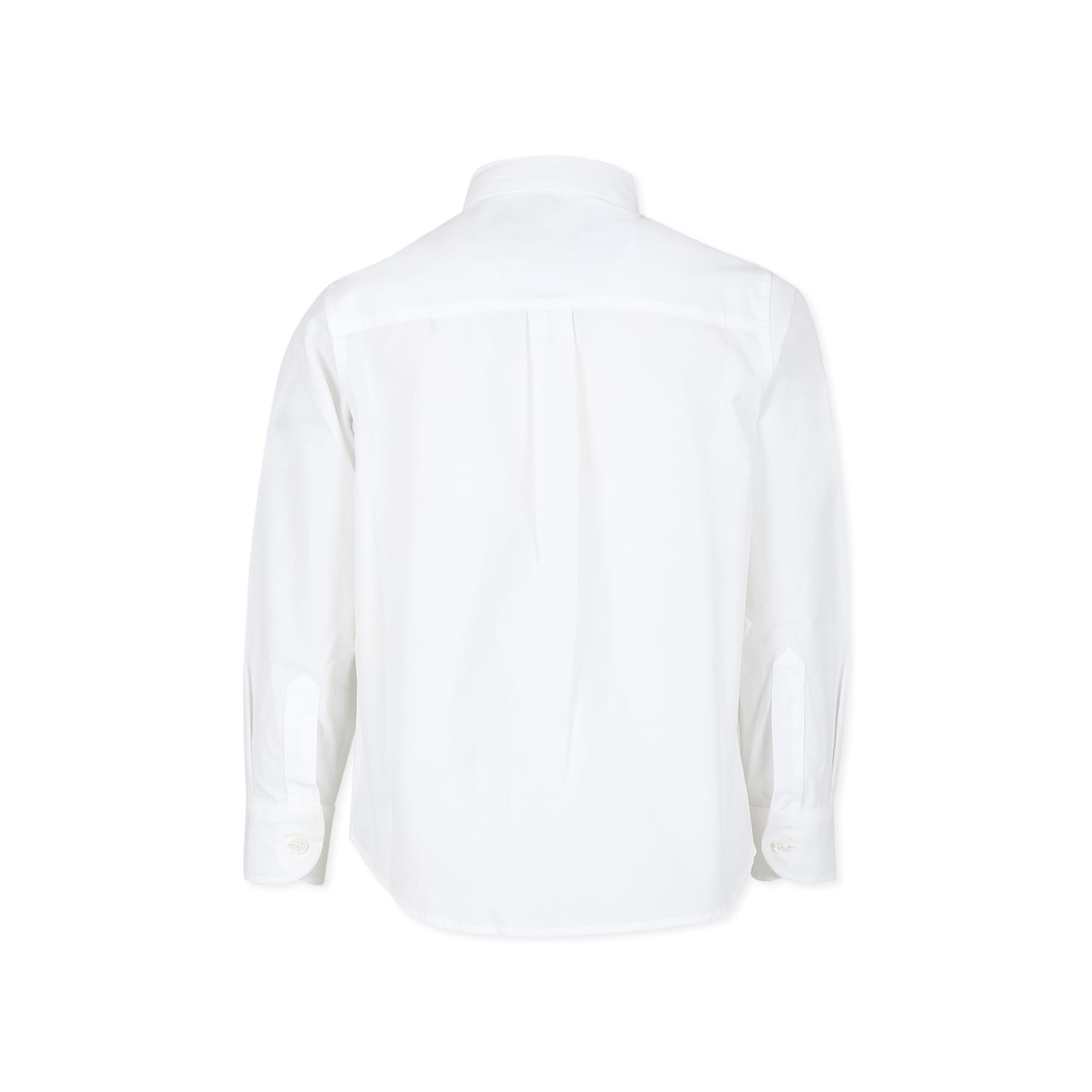 Fendi Pointed Collar Shirt In White