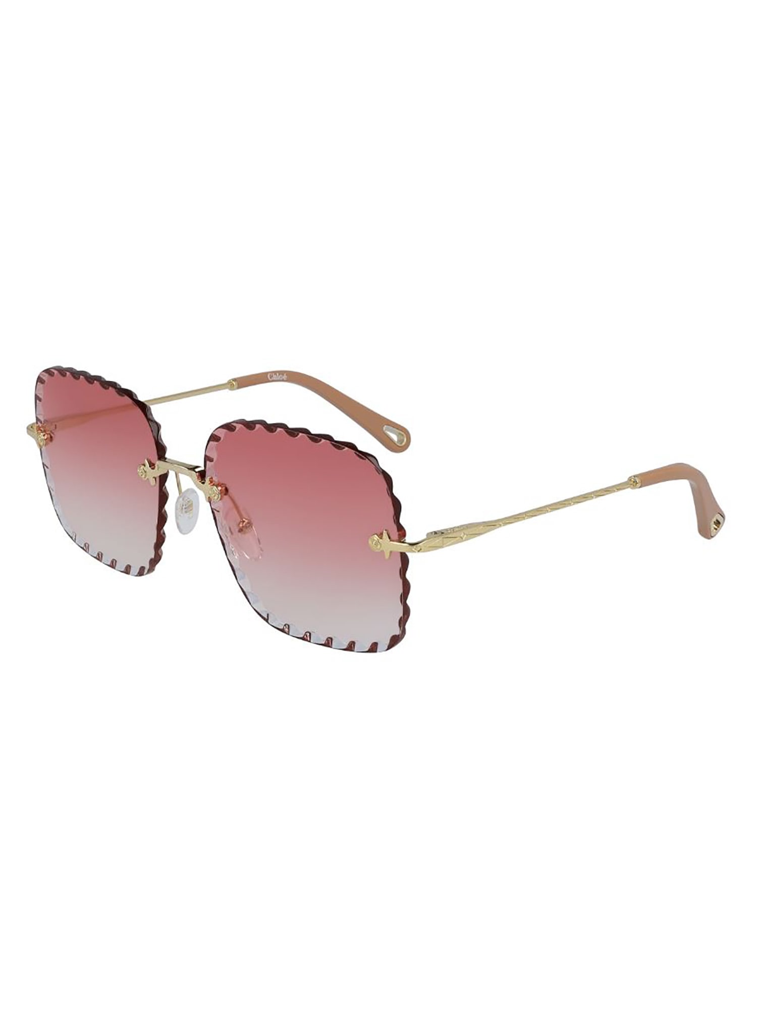 Chloé Ce161s 41545 Sunglasses In Gold Gadient Coral