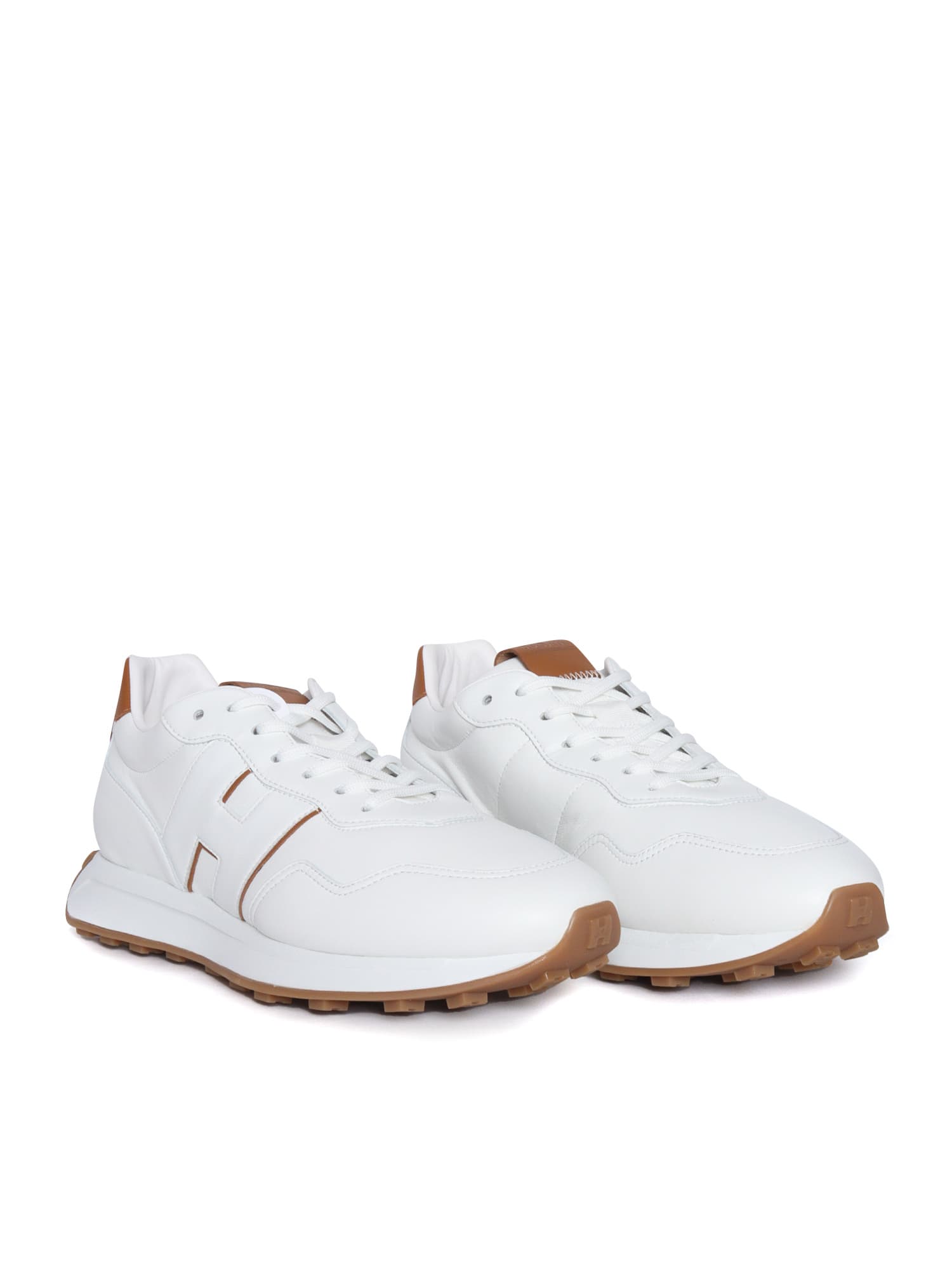 Hogan H601 Leather Low-top Sneakers In White