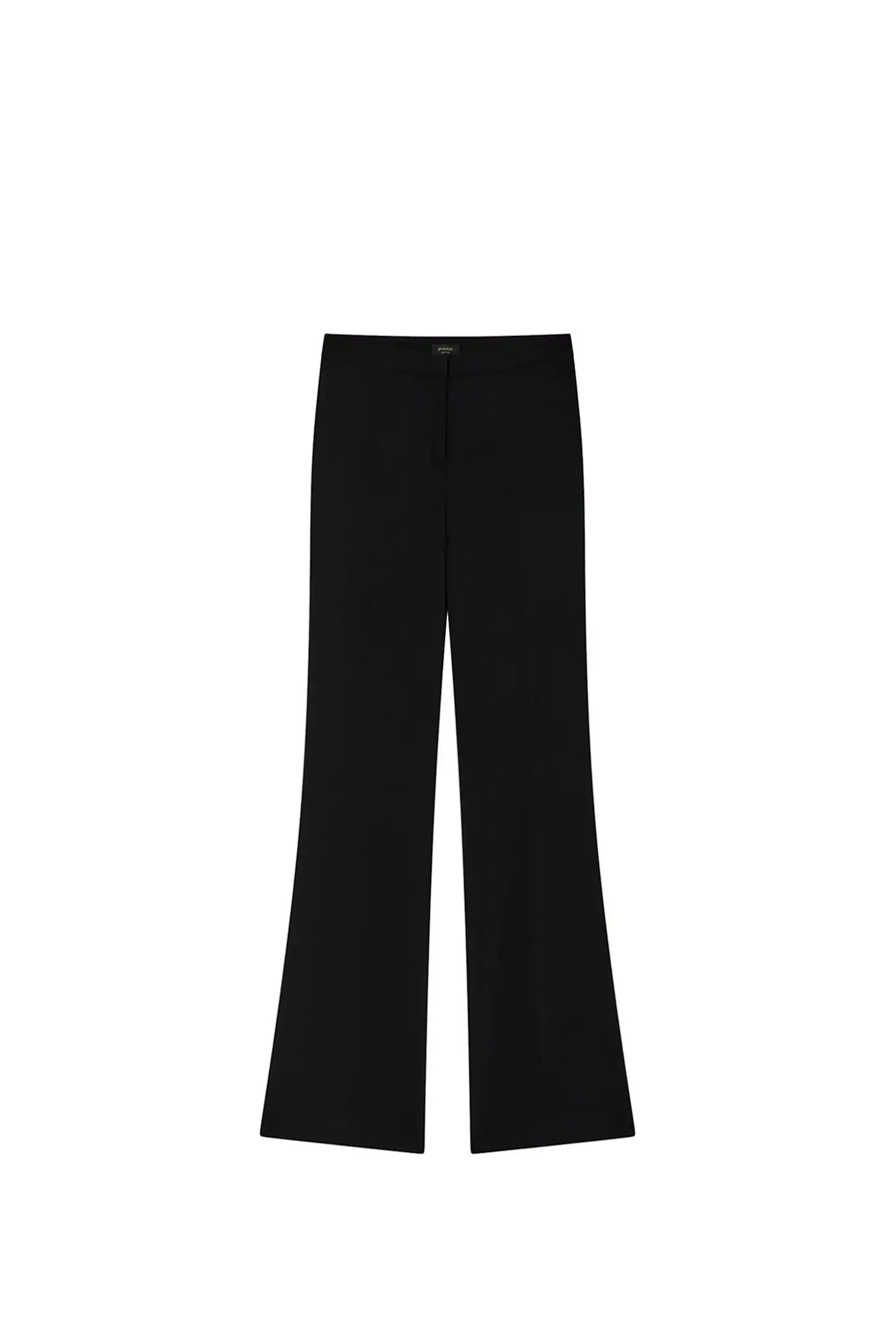 Pinko High-waist Trousers In Technical Cady In Black