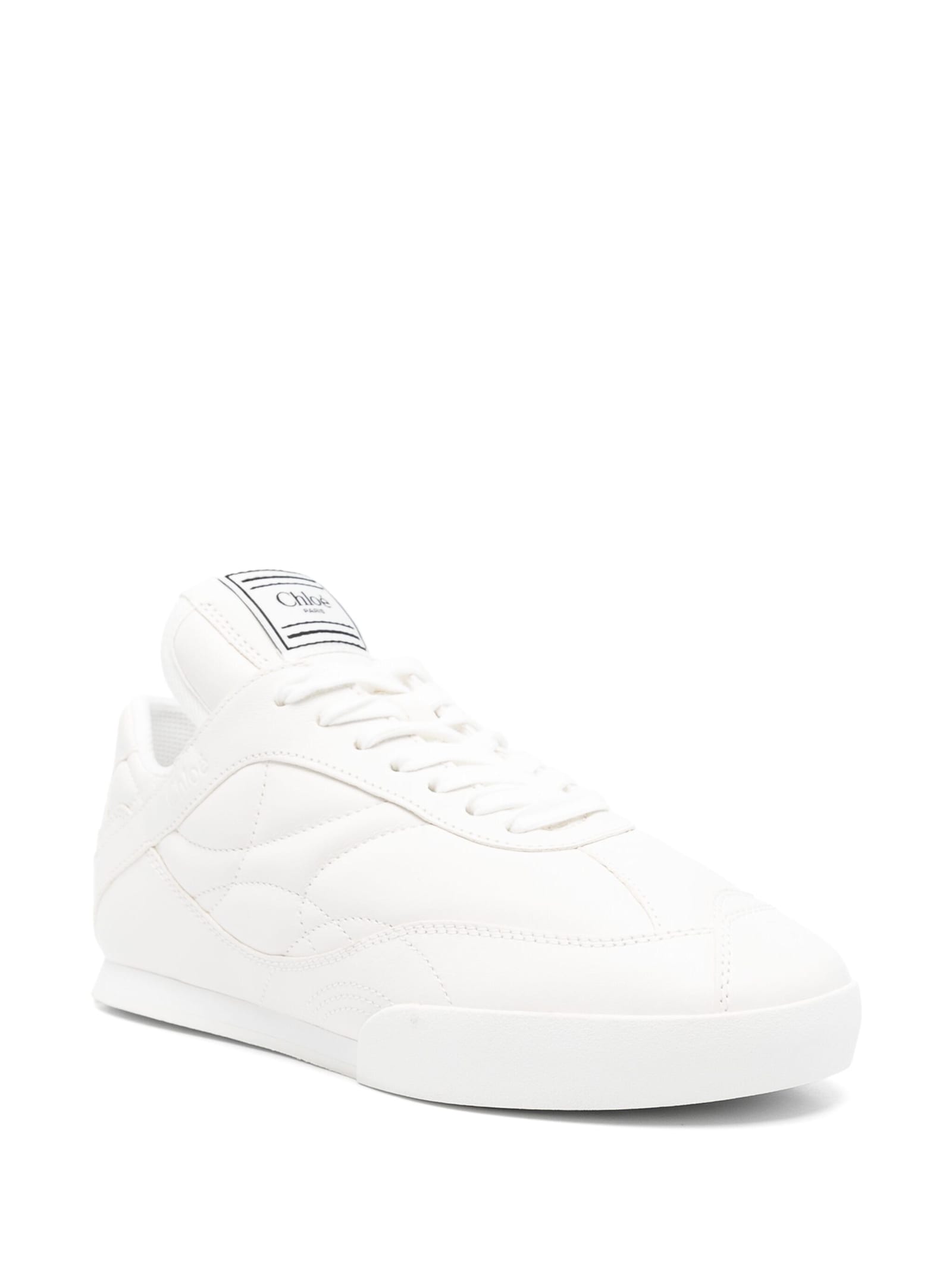 Shop Chloé Kick Sneakers In White