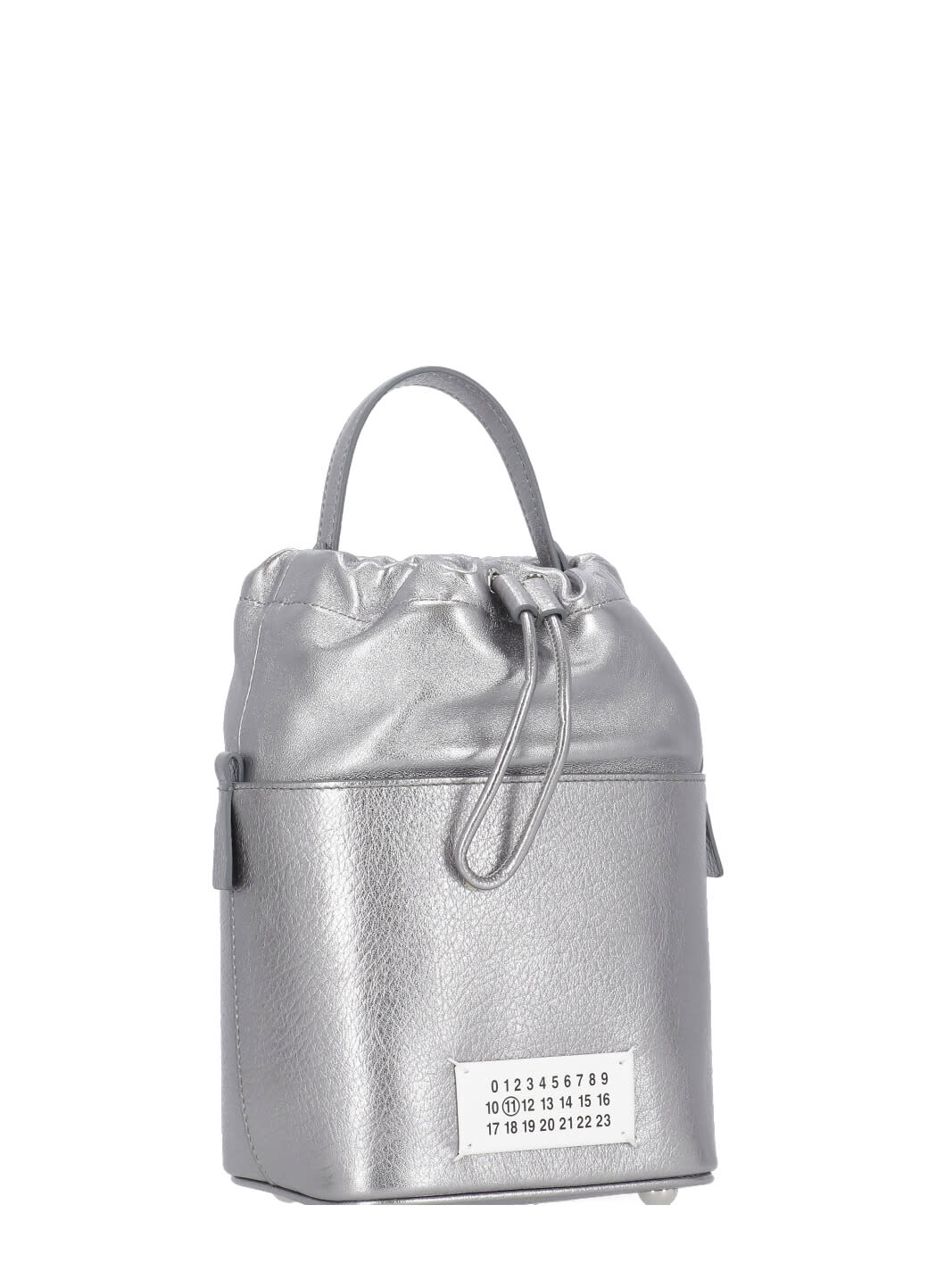 Shop Maison Margiela 5ac Bucket Bag In Silver