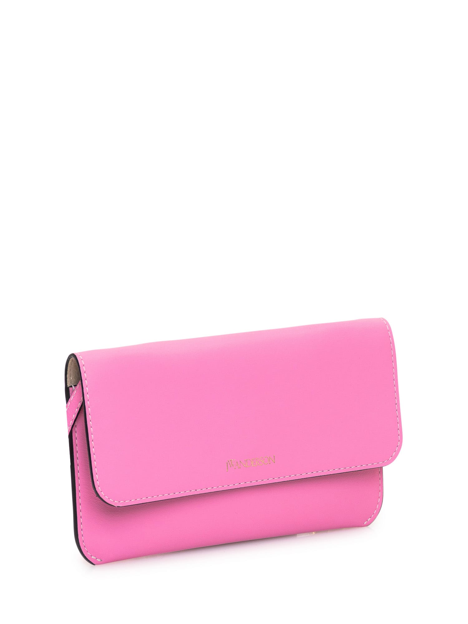 Shop Jw Anderson Chain Phone Clutch Bag In Pink