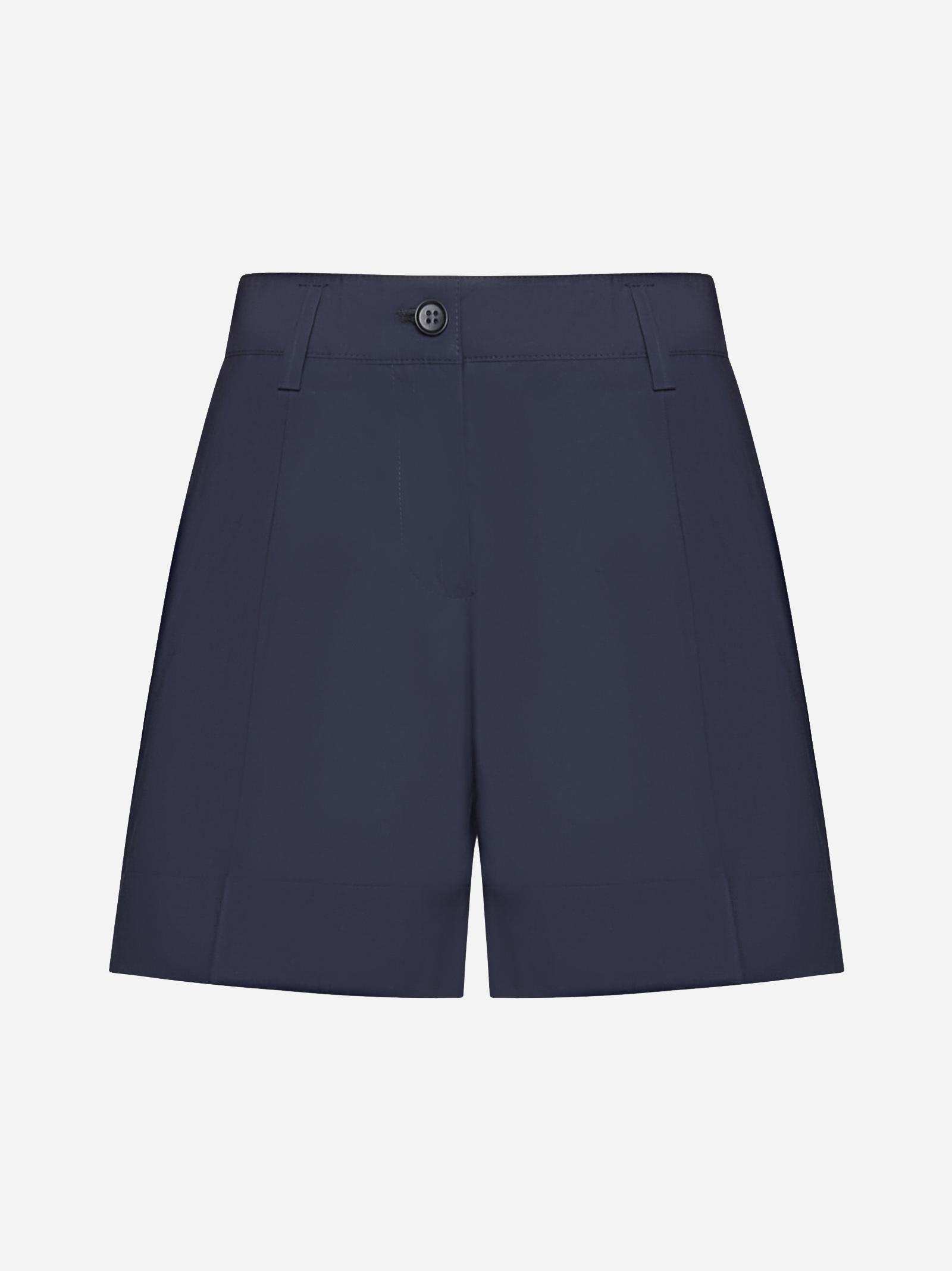 Shop P.a.r.o.s.h Canyox Cotton Shorts In Blu