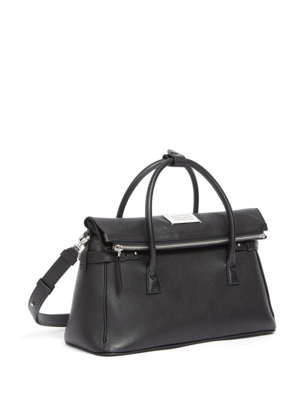 Shop Maison Margiela 5ac Handbag Est West In Black