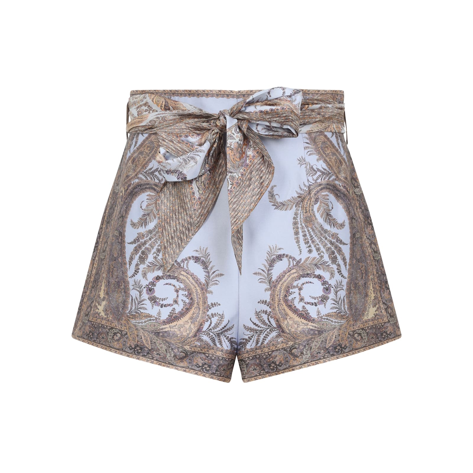 Zimmermann Hypnotic Paisley Wide Leg Shorts