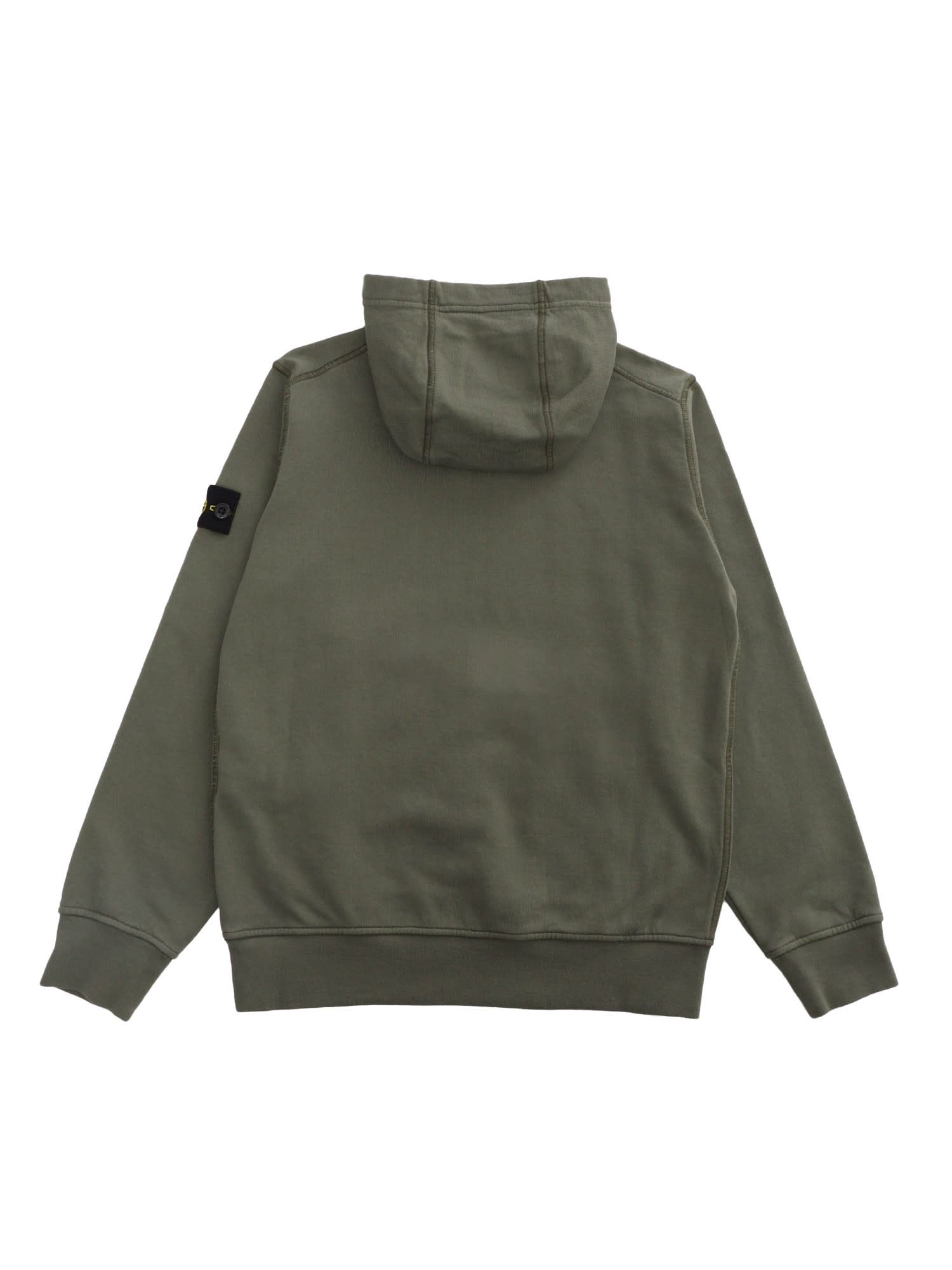 Shop Stone Island Junior Military Green Sweatshirt