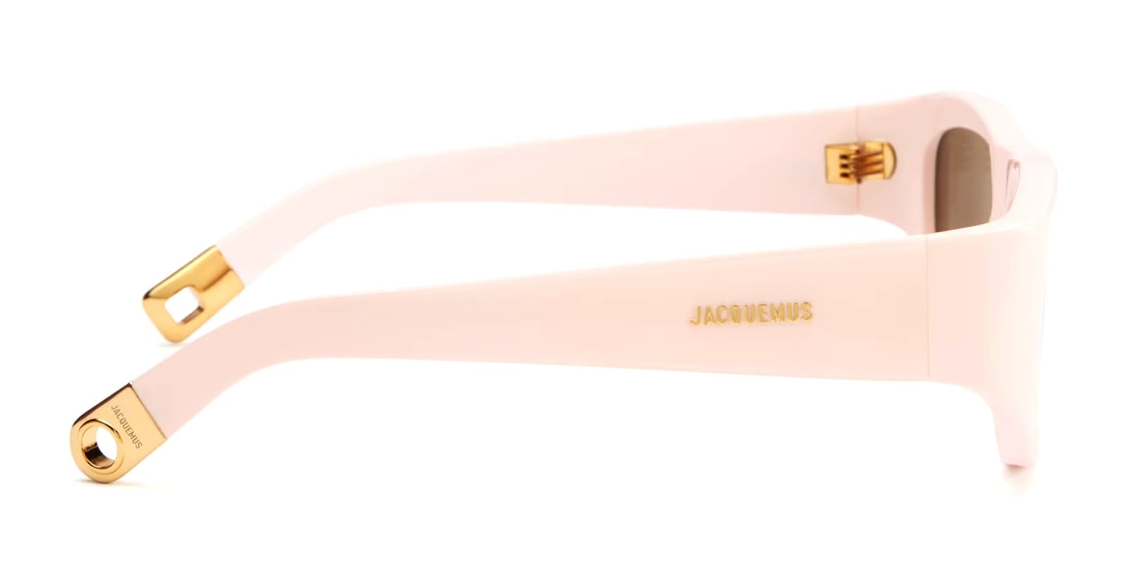 Shop Jacquemus Pilota - Beige Sunglasses In Cream