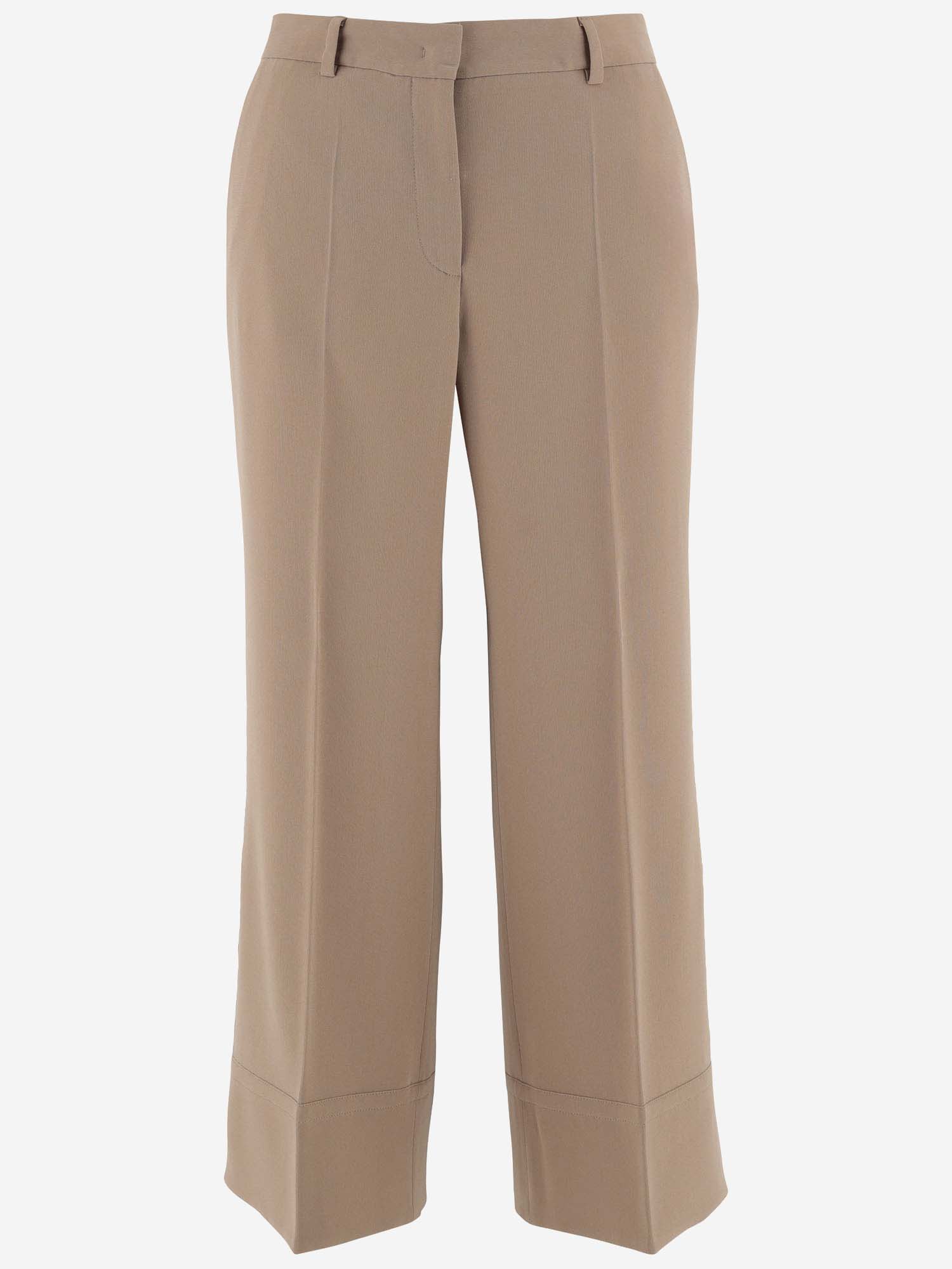 Alberto Biani Technical Jersey Trousers In Polvere