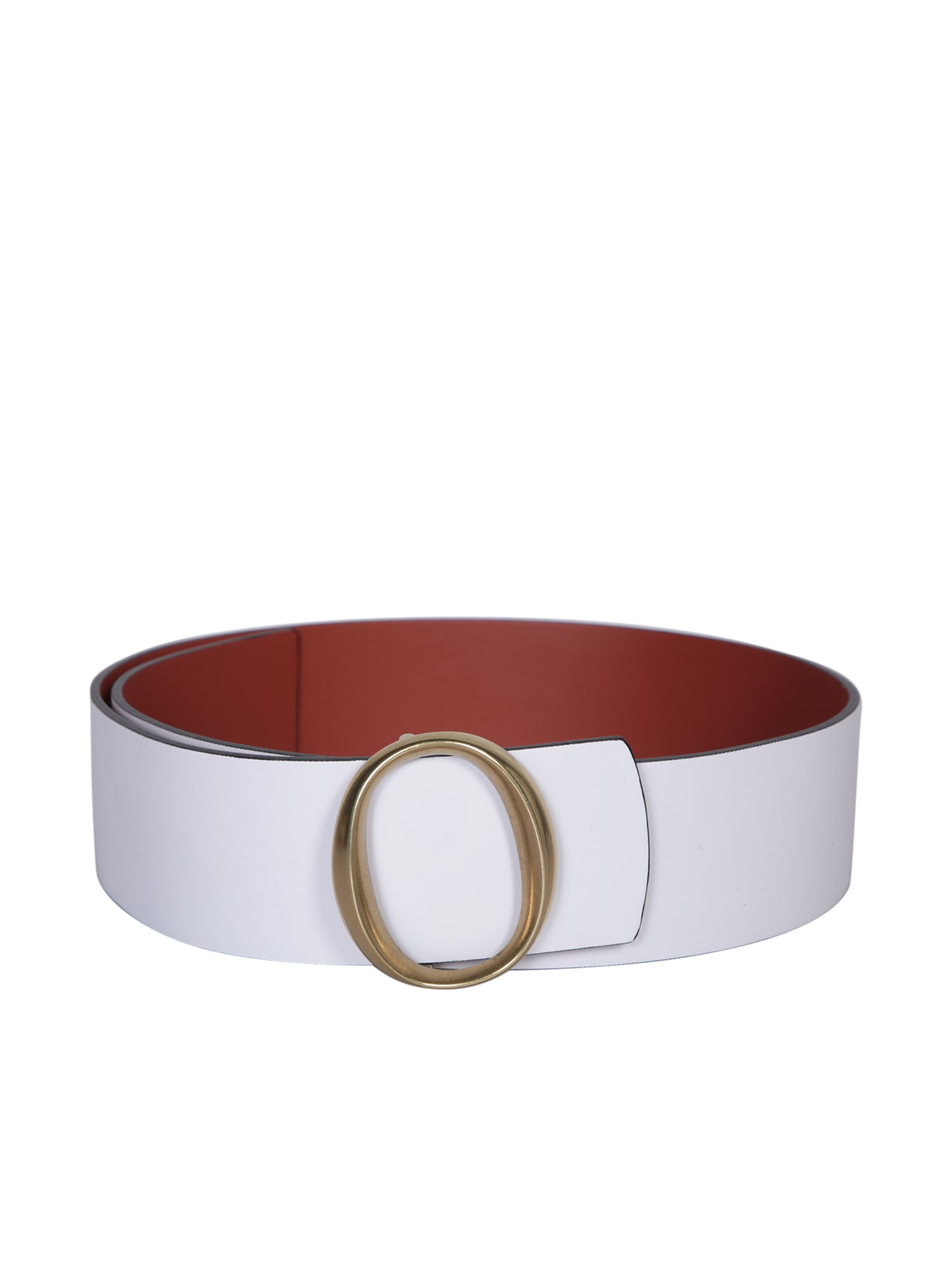 Shop Orciani Soft Double Brown/white Belt