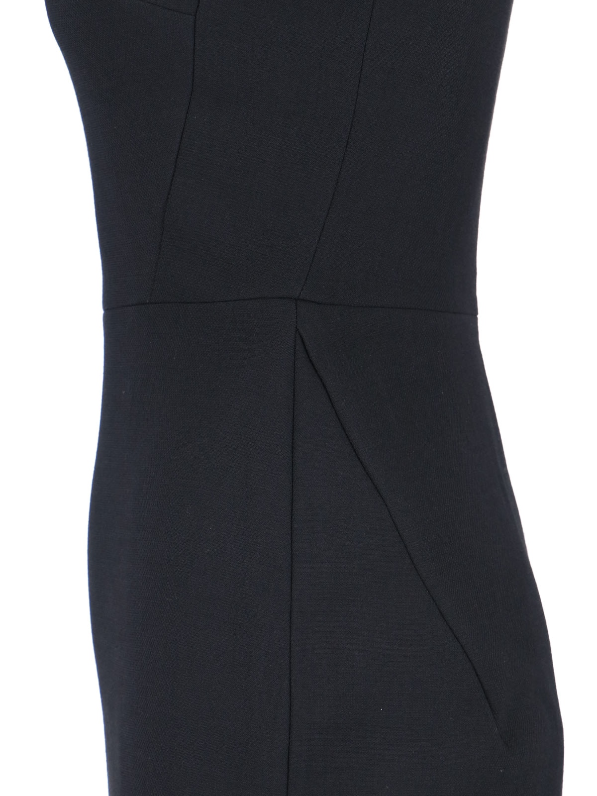 Shop Victoria Beckham Fitted Midi T-shirt Dress In Black