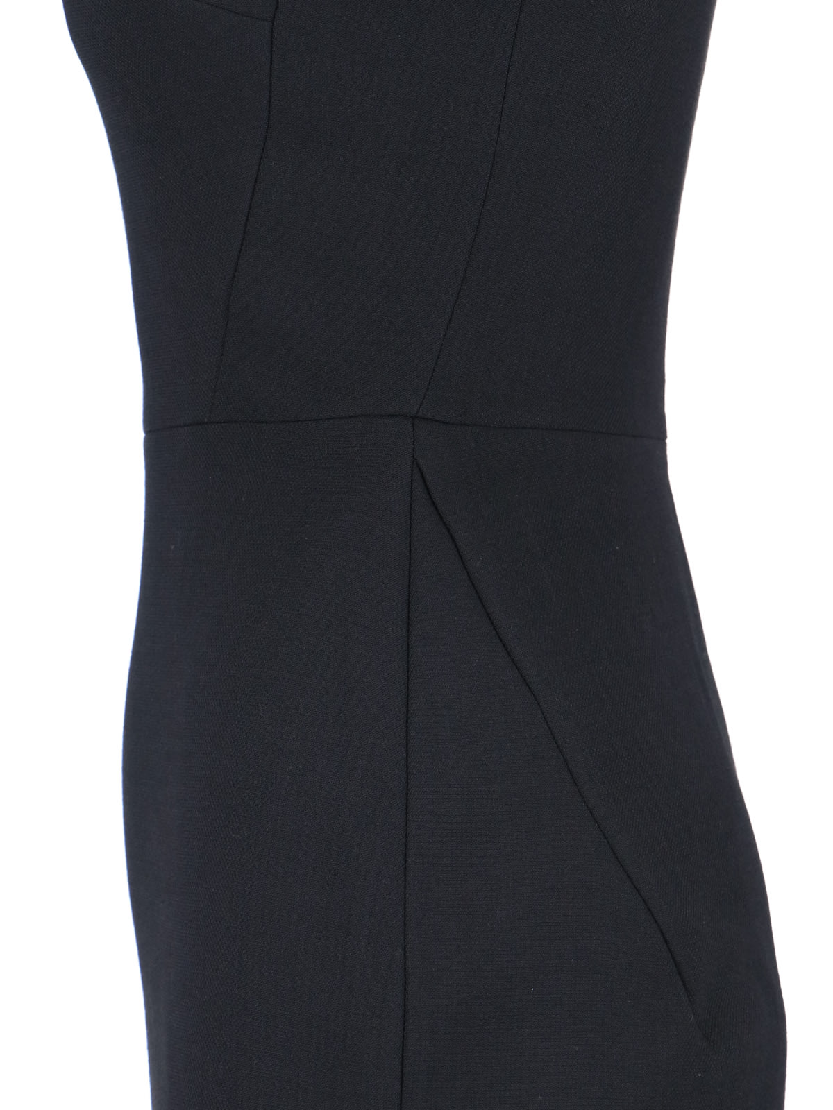 Victoria Beckham T-shirt Crepe Dress In Black