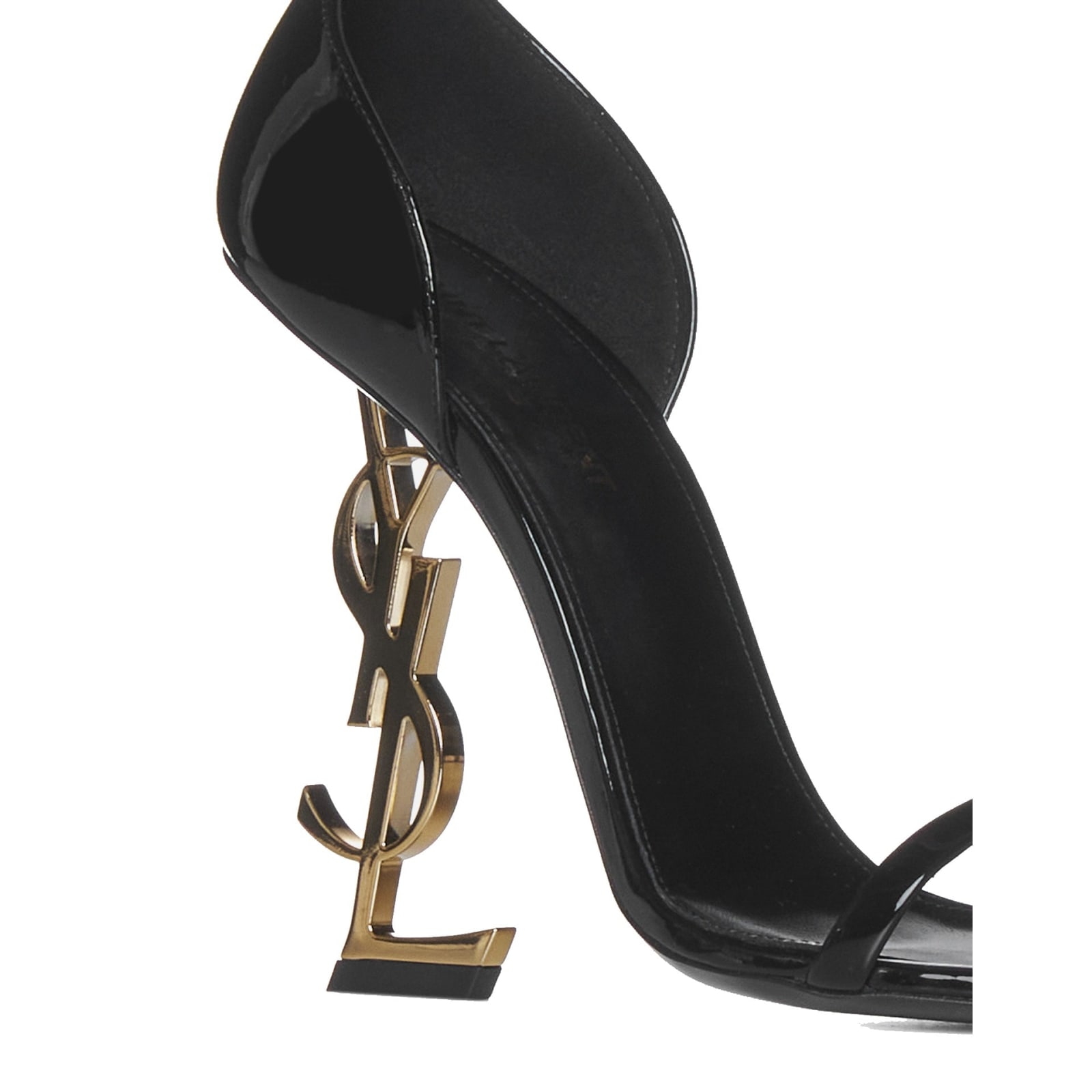 Shop Saint Laurent Opyum Sandals In Black