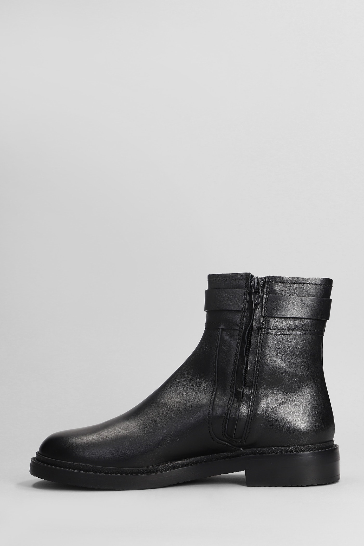 Shop See By Chloé Signature 1 Low Heels Ankle Boots In Black Leather