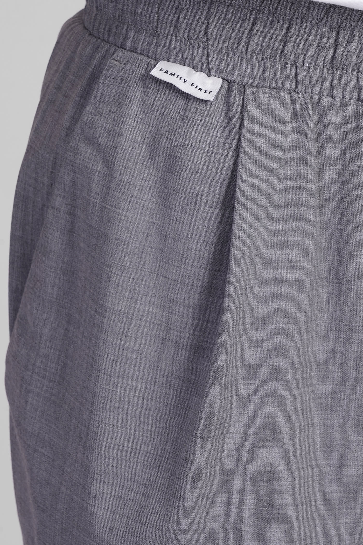 Shop Family First Milano Pants In Grey Polyester