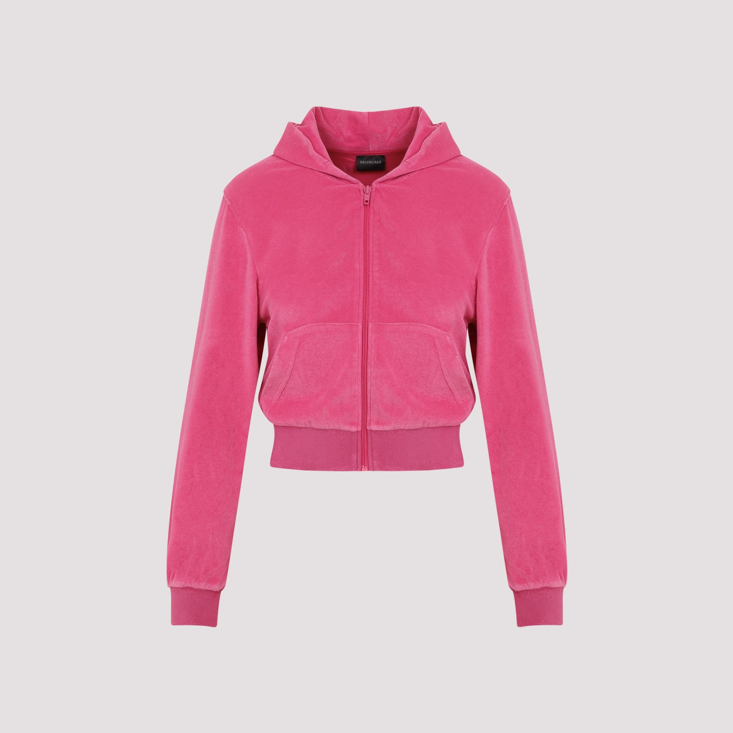 Shop Balenciaga Tracksuit Jacket In Dark Pink