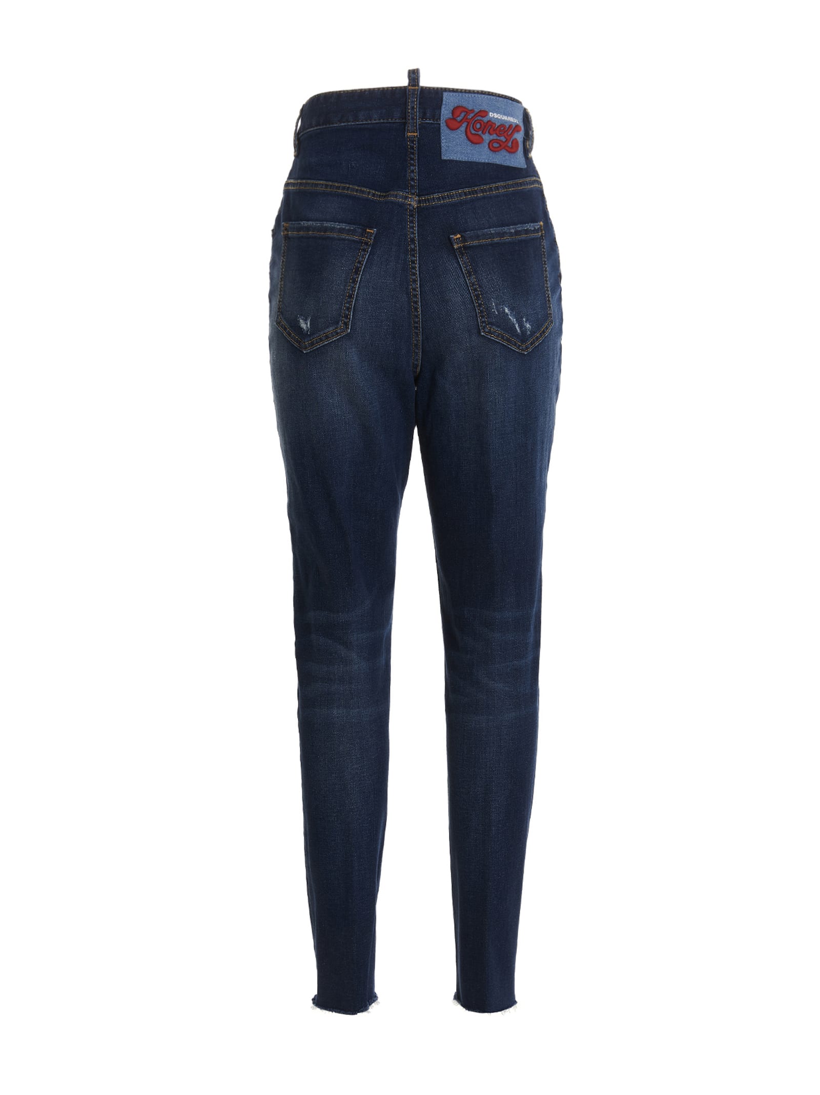 Shop Dsquared2 High Waist Twiggy Jeans In Blue