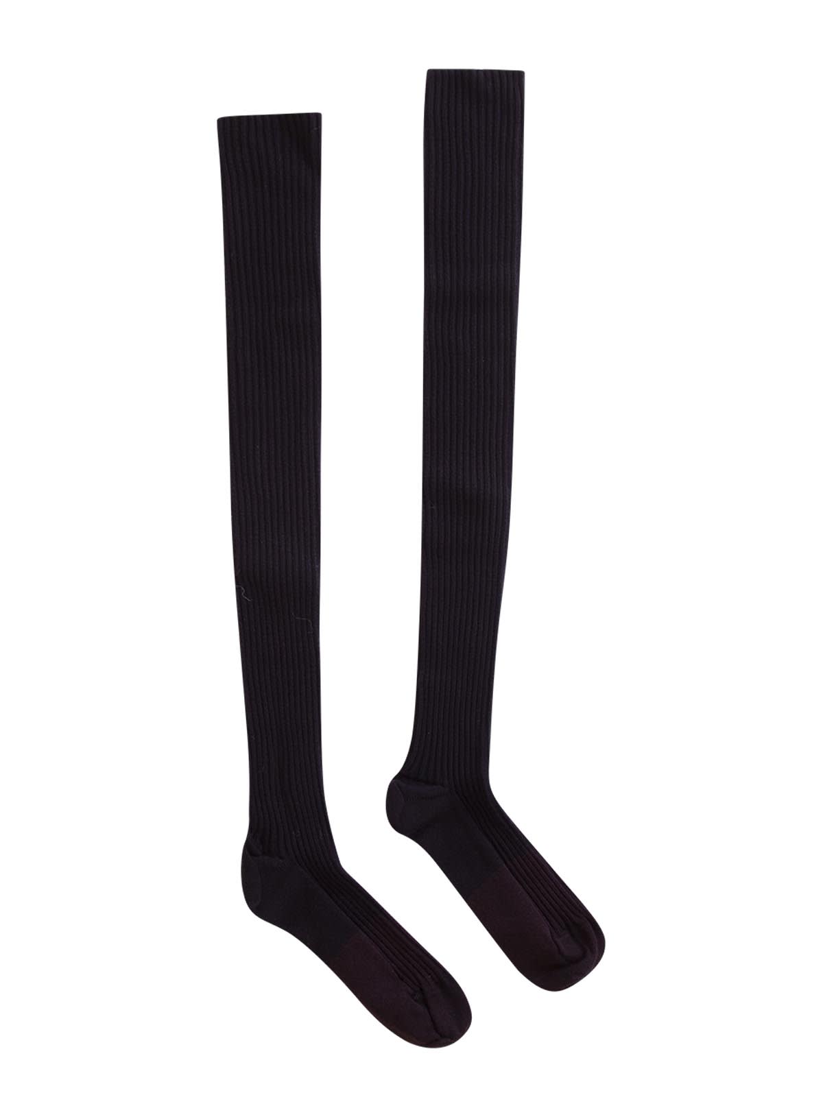 Patou Ribbed-knit Over The Knee Socks