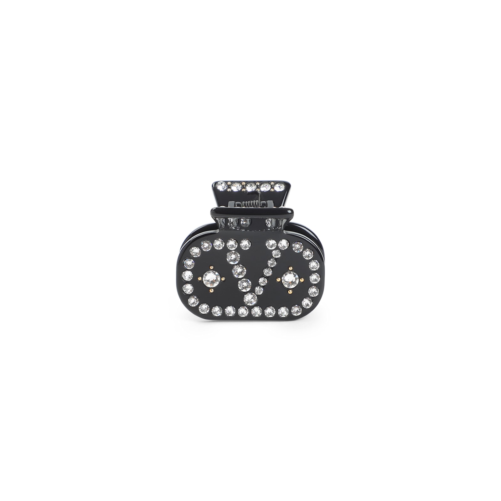 Valentino Crystal Decorative Hair Accessories In Black