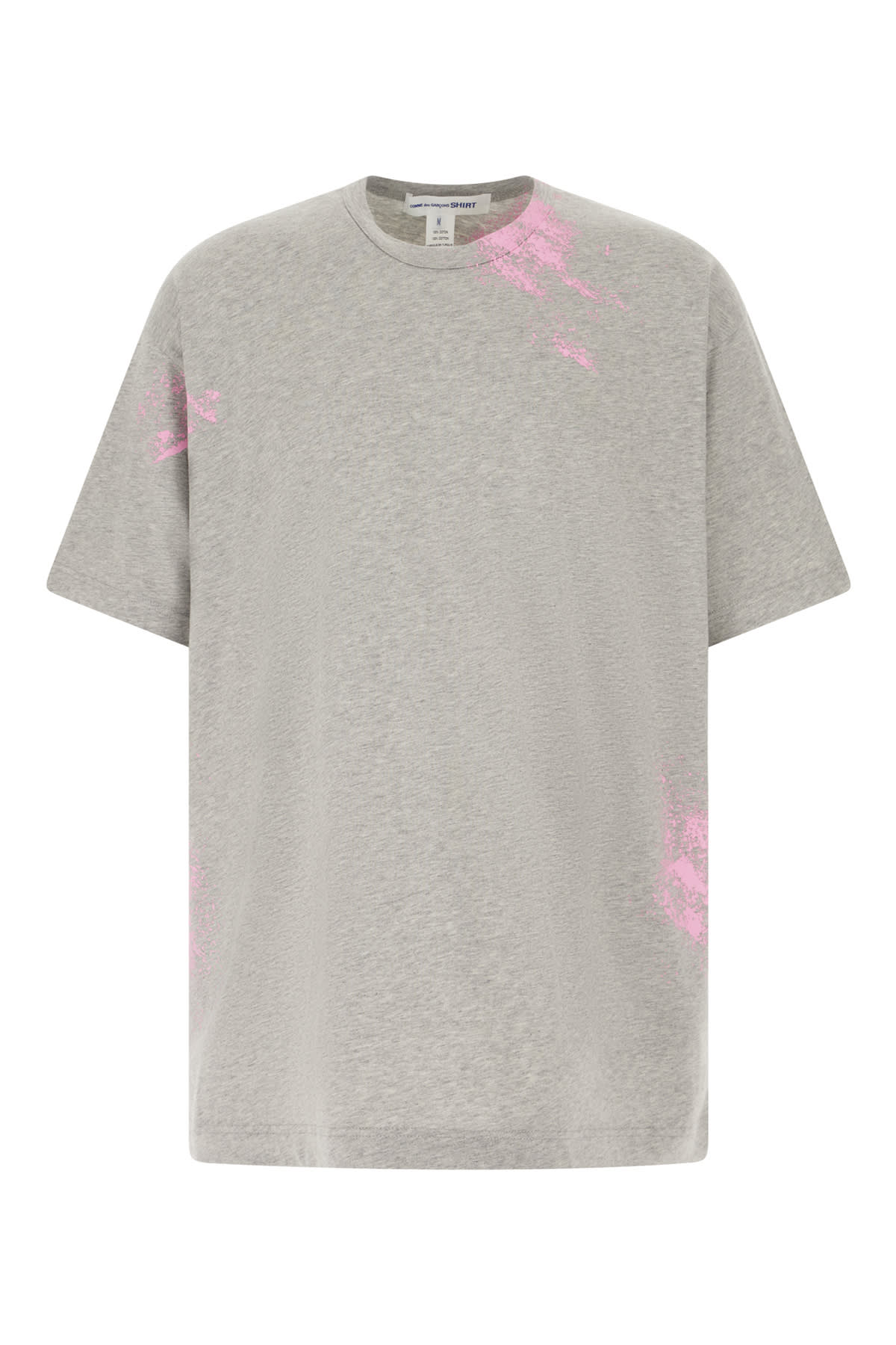 Comme Des Garçons Shirt Melange Grey Cotton Oversize T-shirt In 1