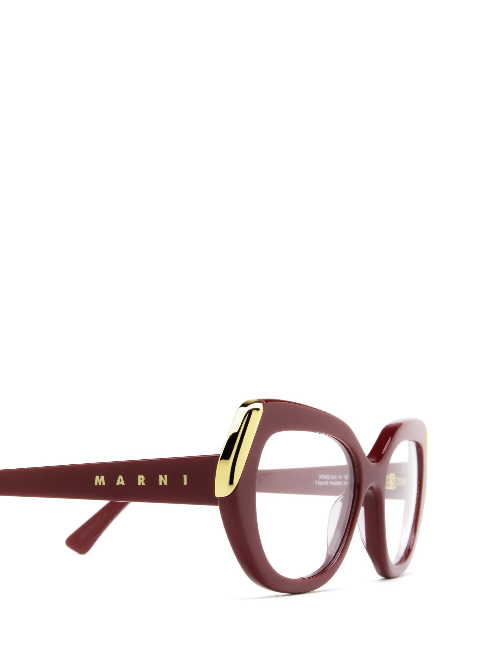 Shop Marni Eyewear Antelope Canyon Bordeaux Glasses